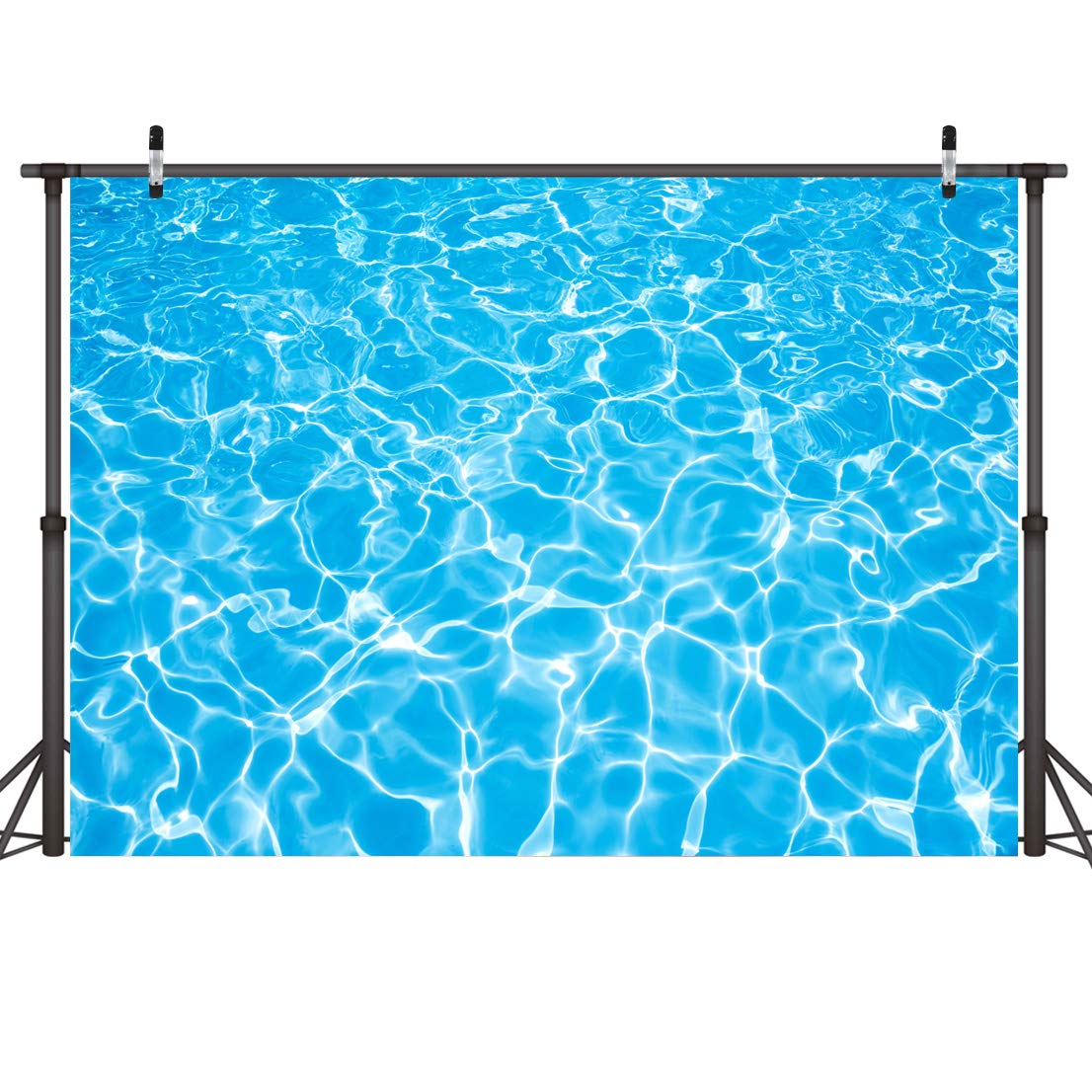 LYWYGG 7x5FT Water Wave Ripple Photography Backdrop - Newborn Baby Shower, Birthday Party, Pool Party Background - Premium Photo Studio Vinyl for Professional Photography (CP-220) | Perfect for Baby Portraits, Maternity Shoots & Summer Themed Events