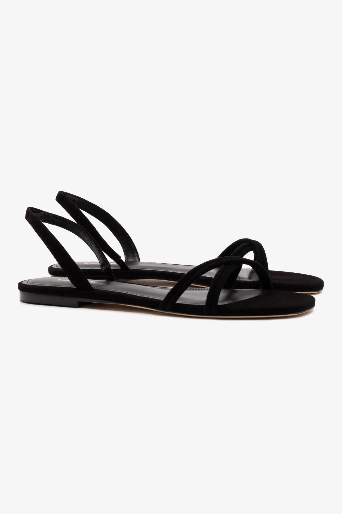 Annie Women's Flat Shoes in Black Suede - Comfortable & Stylish Ballet Flats for Work, Casual Wear & Everyday Outfits
