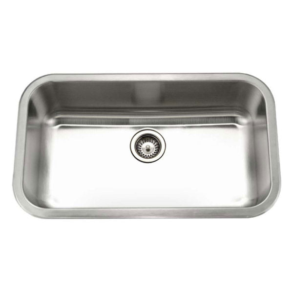 Hamat VIL 3218ST Stainless Steel Topmount Large Single Bowl Kitchen Sink - Perfect for Modern Kitchens, Restaurants & Food Prep Areas