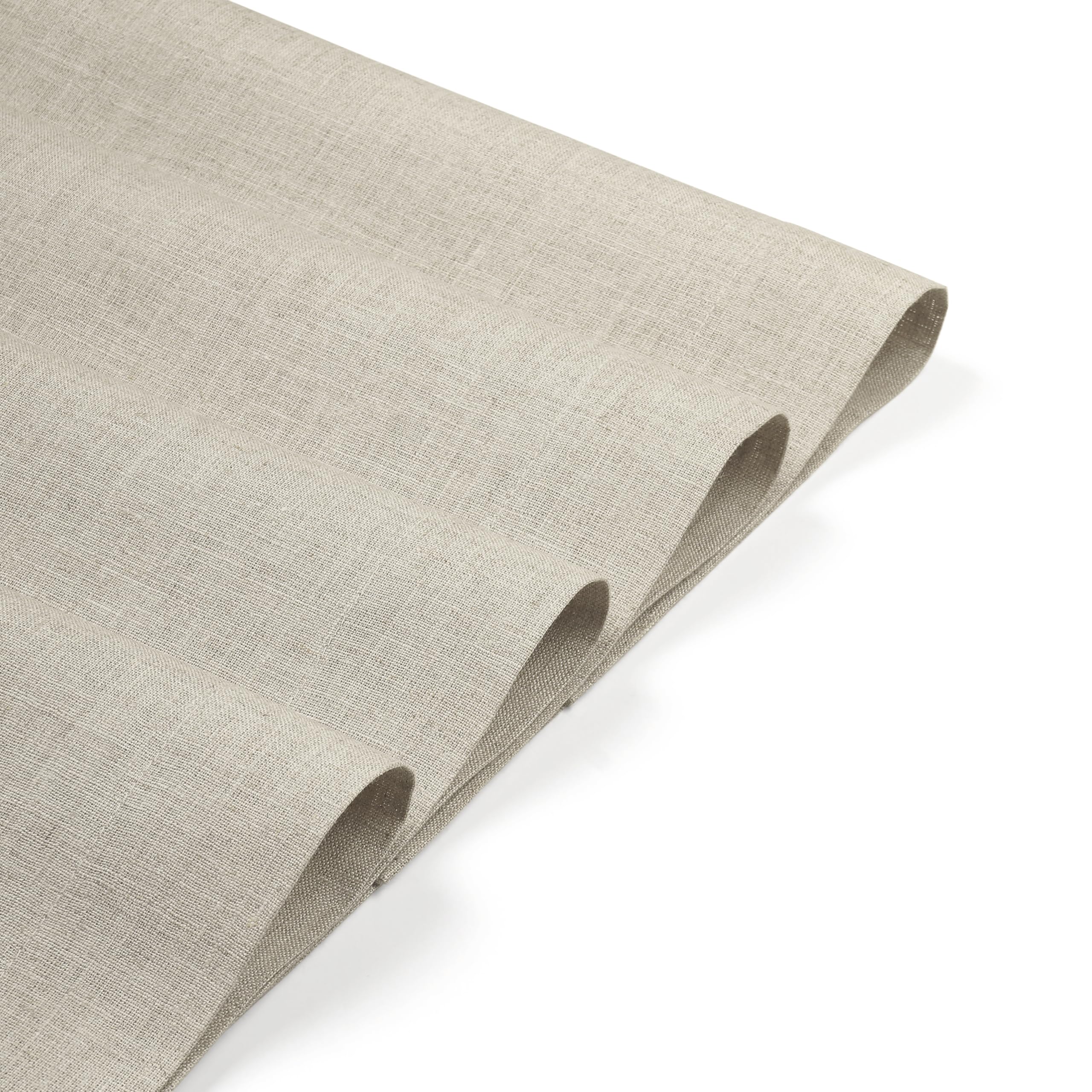 D'Moksha Homes 100% Pure Linen Placemats Set of 4 - Natural 14x19 Inch Washable Table Mats for Dining, Easter Decor & Everyday Use