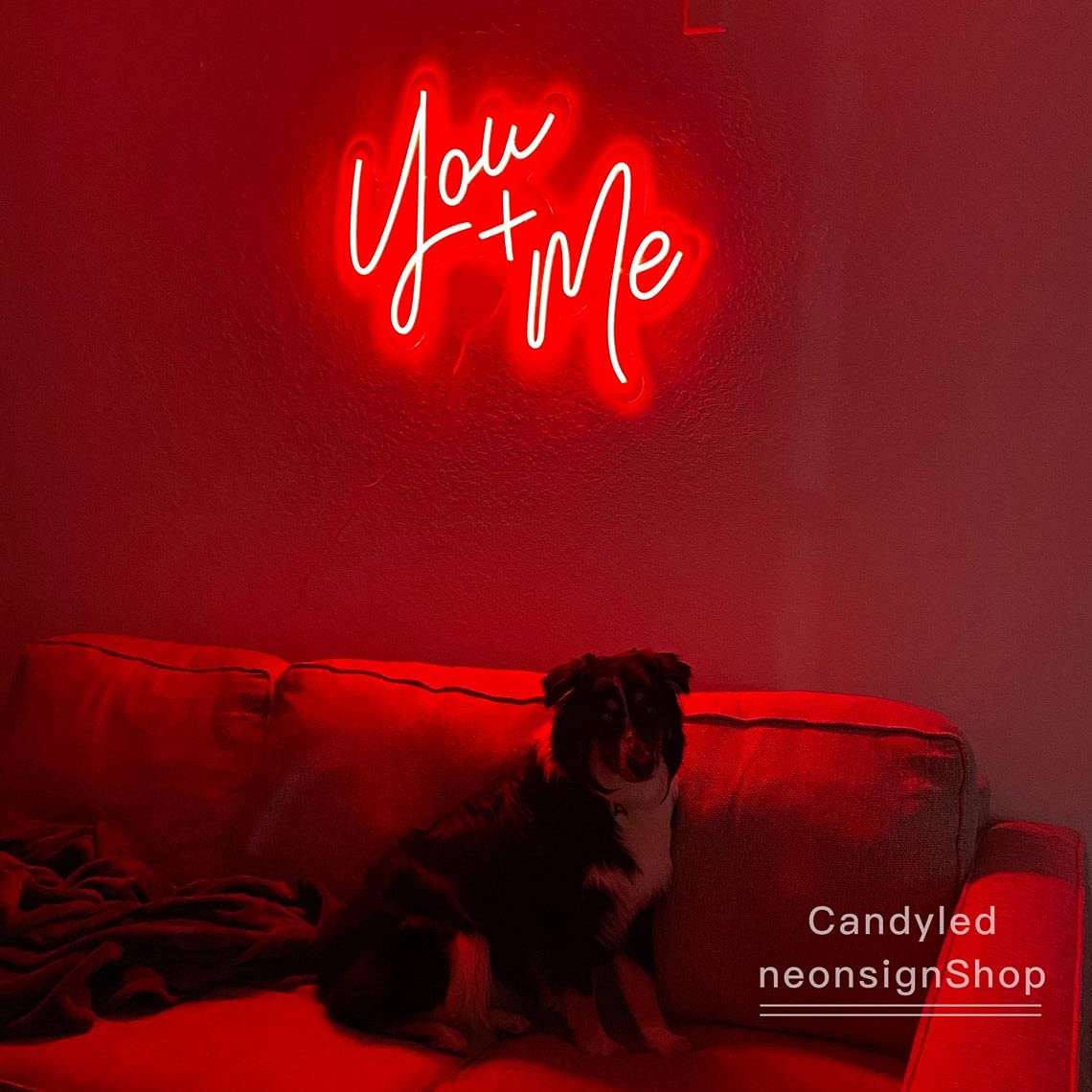 You & Me Neon Sign Light - Custom Wall Art Decor for Weddings, Anniversaries & Parties - Perfect Wedding Gift & Romantic Home Decor - Ideal for Bedroom, Living Room & Event Venues