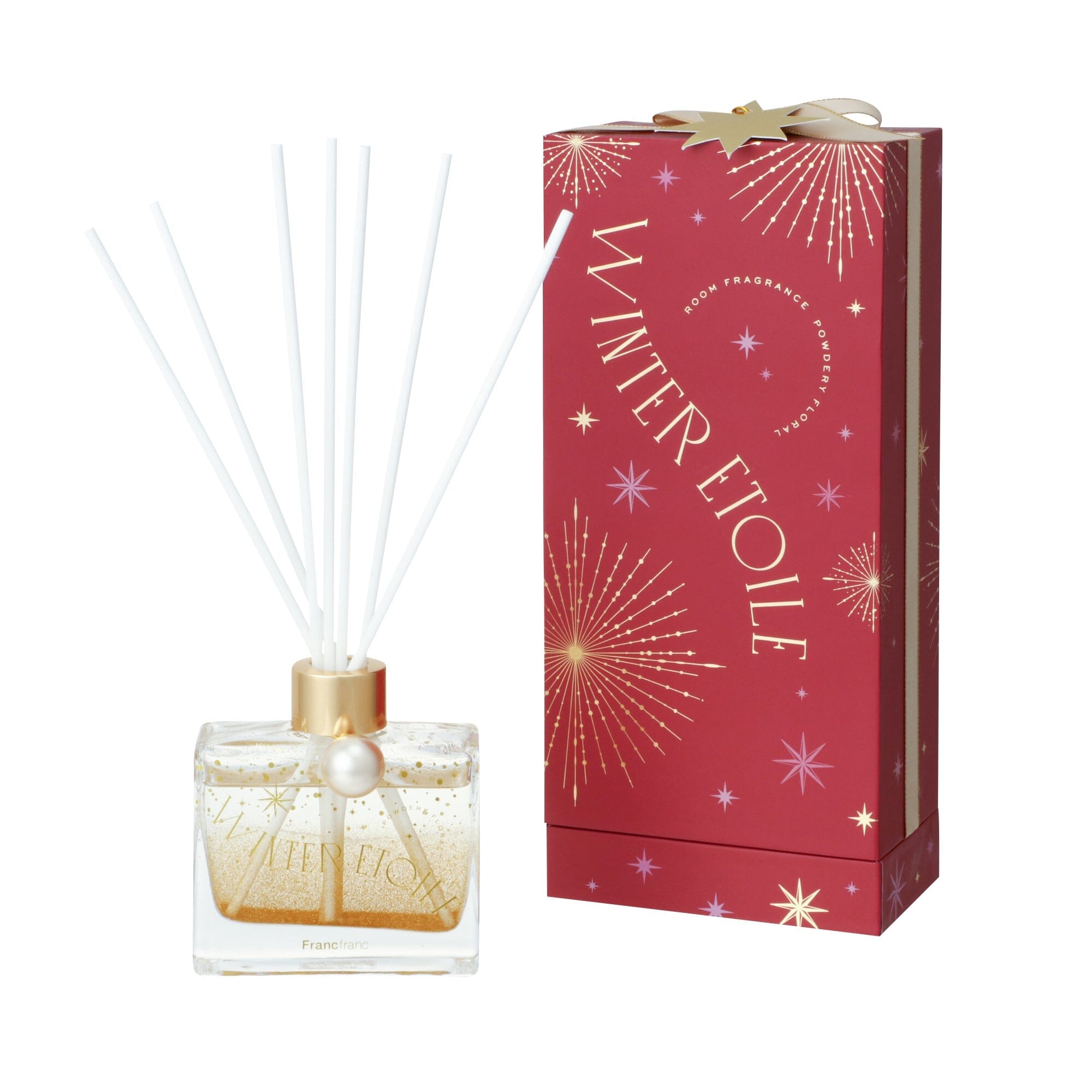Winter Etoile Fragrance Diffuser - Powder Floral Scented Reed Diffuser for Home, Office & Bathroom | Long-Lasting Aromatherapy Gift Set for Relaxation & Stress Relief