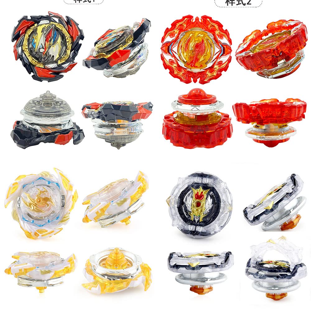 Beyblade Burst Metal Fusion Attack Top Grip Blade Set - 8 Premium Spinning Battle Tops with 3 Two-Way Launchers & 2 Handles - Ultimate Battling Game Toy for Kids Ages 6-8+ - Great Birthday Gift for Boys - Includes Durable Storage Box - Perfect for Competitive Play, Birthday Parties & STEM Learning