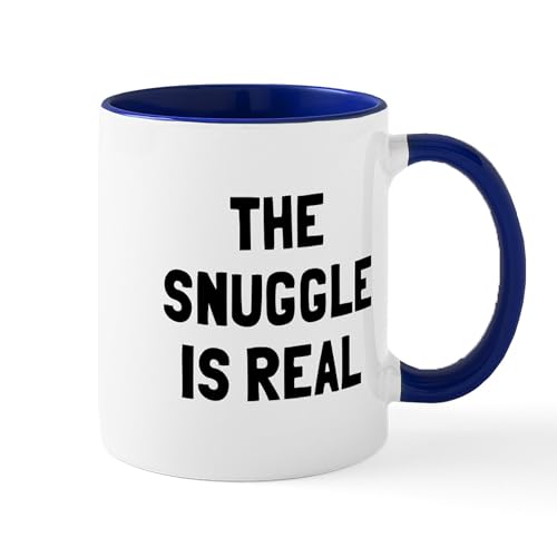 White/Navy Inside - The Snuggle Is Real Mug