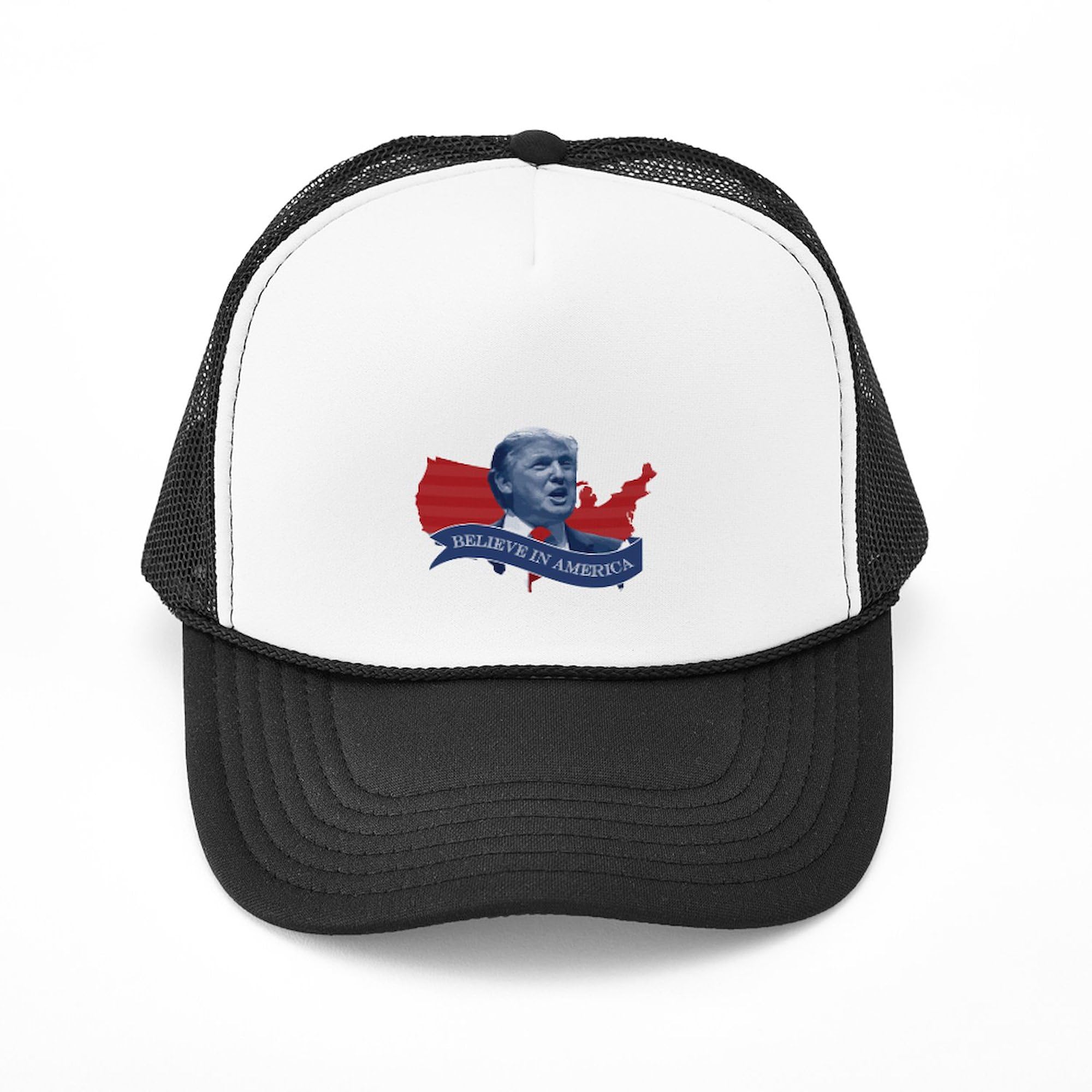 Donald Trump 'Believe in America' Adjustable Snapback Trucker Hat - Patriotic Political Cap for Supporters & Campaign Events