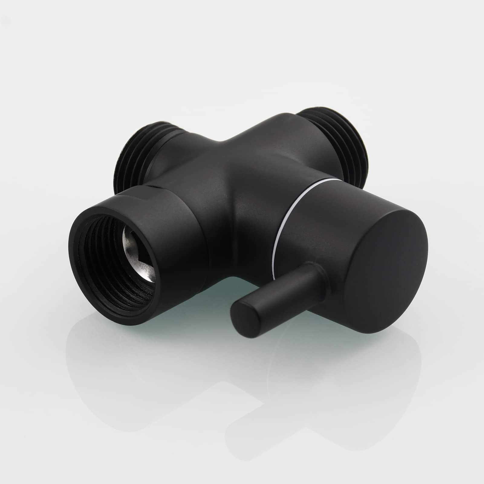 CIENCIA 3-Way Brass Shower Diverter Valve - G 1/2 Inch, Black Shower Parts for Hand Shower & Bath Faucet (Model DSF007C) | Perfect for Bathroom Renovation & Shower System Upgrade