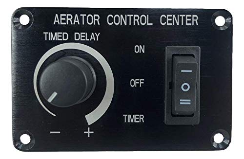Pactrade Marine 12V Aerator Timer Switch for Livewell Aerator Pump PRO | Adjustable Delay Settings | 10A Load Capacity | Perfect for Fishing Boats, Portable Bait Tanks, Kayak Livewells & Marine Applications | Waterproof & Durable Design for Outdoor Use