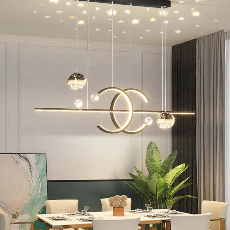 Modern Decorative Star Pendant Light for Dining Room - Elegant Ceiling Lighting Fixture for Kitchen, Living Room, and Bedroom