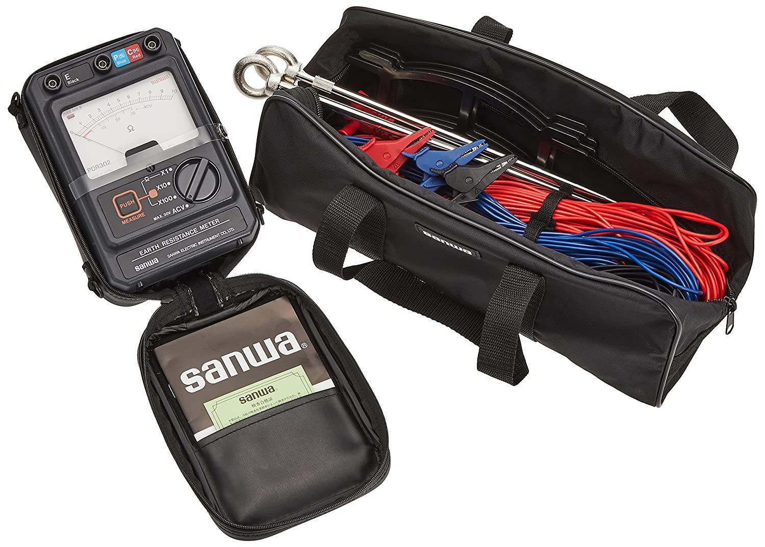 PDR302 Portable Earth Tester with Phase Detection - Digital Ground Resistance Meter for Electrical Safety Testing | Perfect for Electricians, Engineers & DIY Home Maintenance