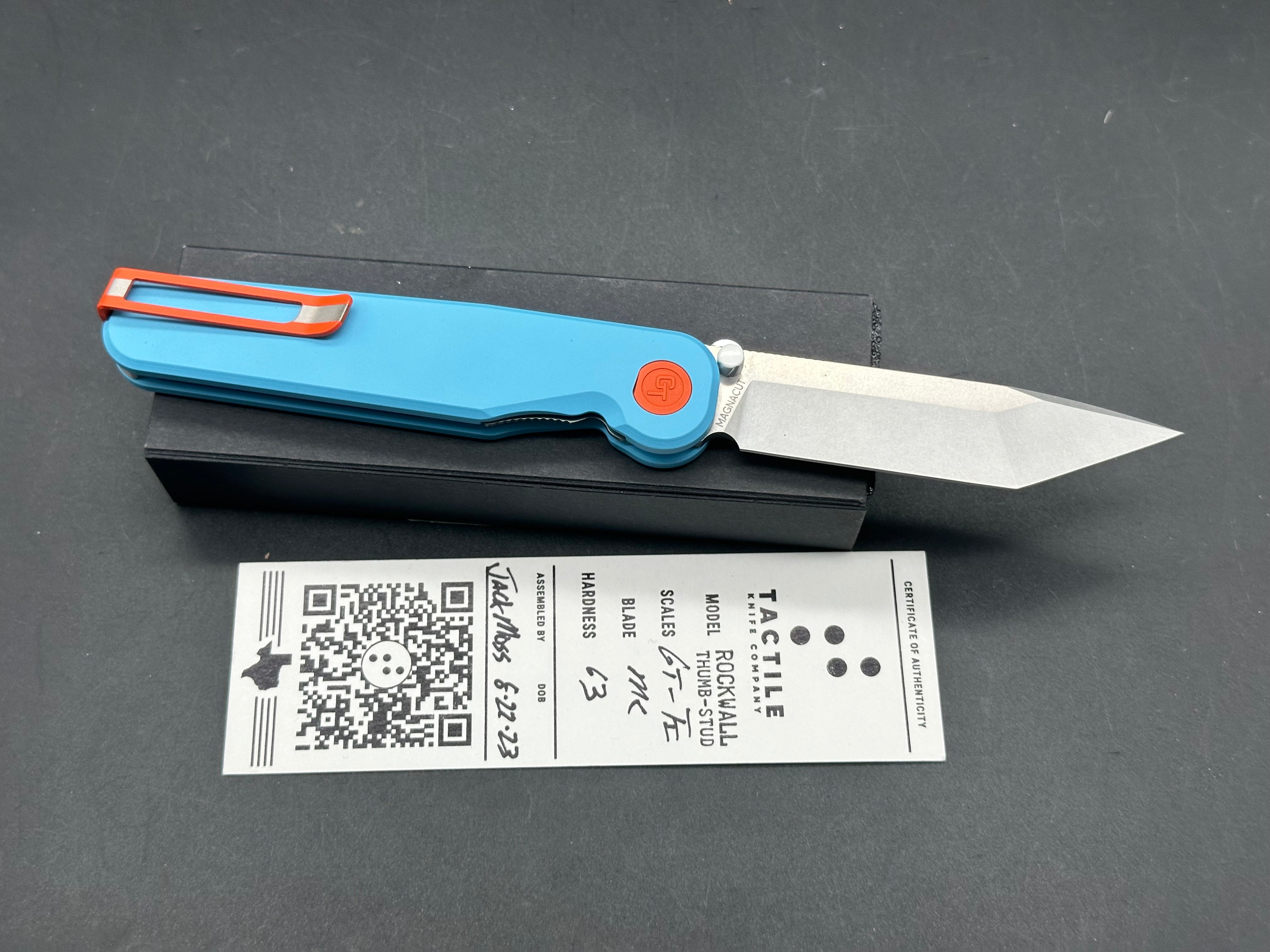 Tactile GT Rockwall Thumbstud Tanto MagnaCut Folding Knife - EDC, Outdoor, Camping & Survival Gear
