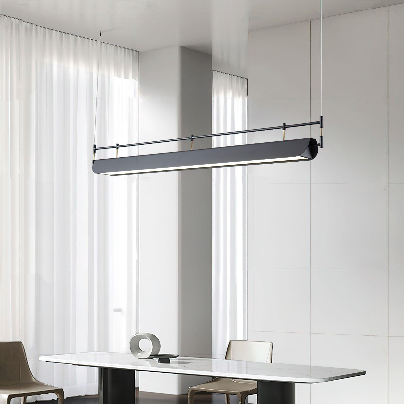 Modern Black LED Chandelier for Ceiling - Elegant Dining Room Lighting Fixture | Perfect for Home, Restaurant & Wedding Decor