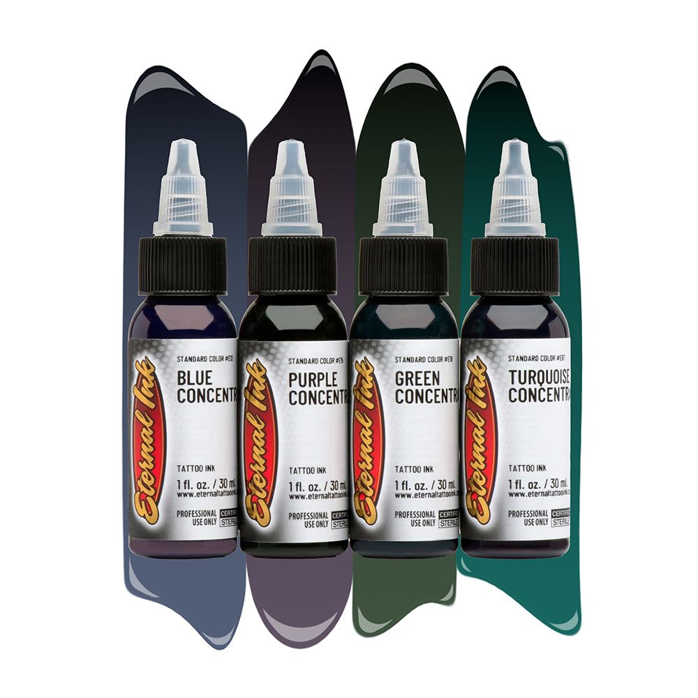 Eternal Tattoo Ink Concentrated Set - Professional Tattoo Supplies for Artists & Beginners | Perfect for Studio Work & Home Tattoo Practice