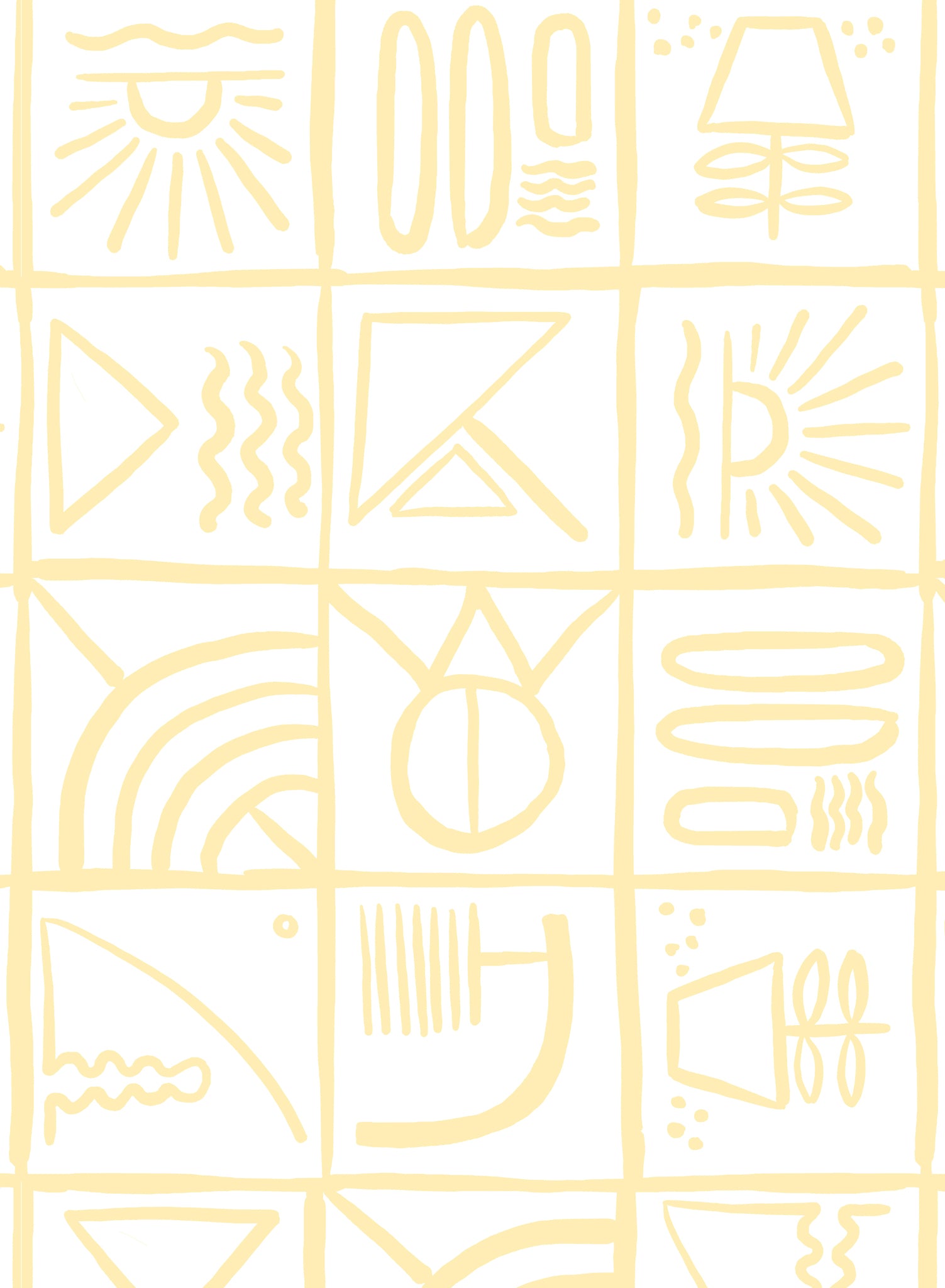 Ideogram Wallpaper - Unique Abstract Art Prints for Modern Home & Office Decor - Perfect for Living Rooms, Bedrooms, and Workspaces