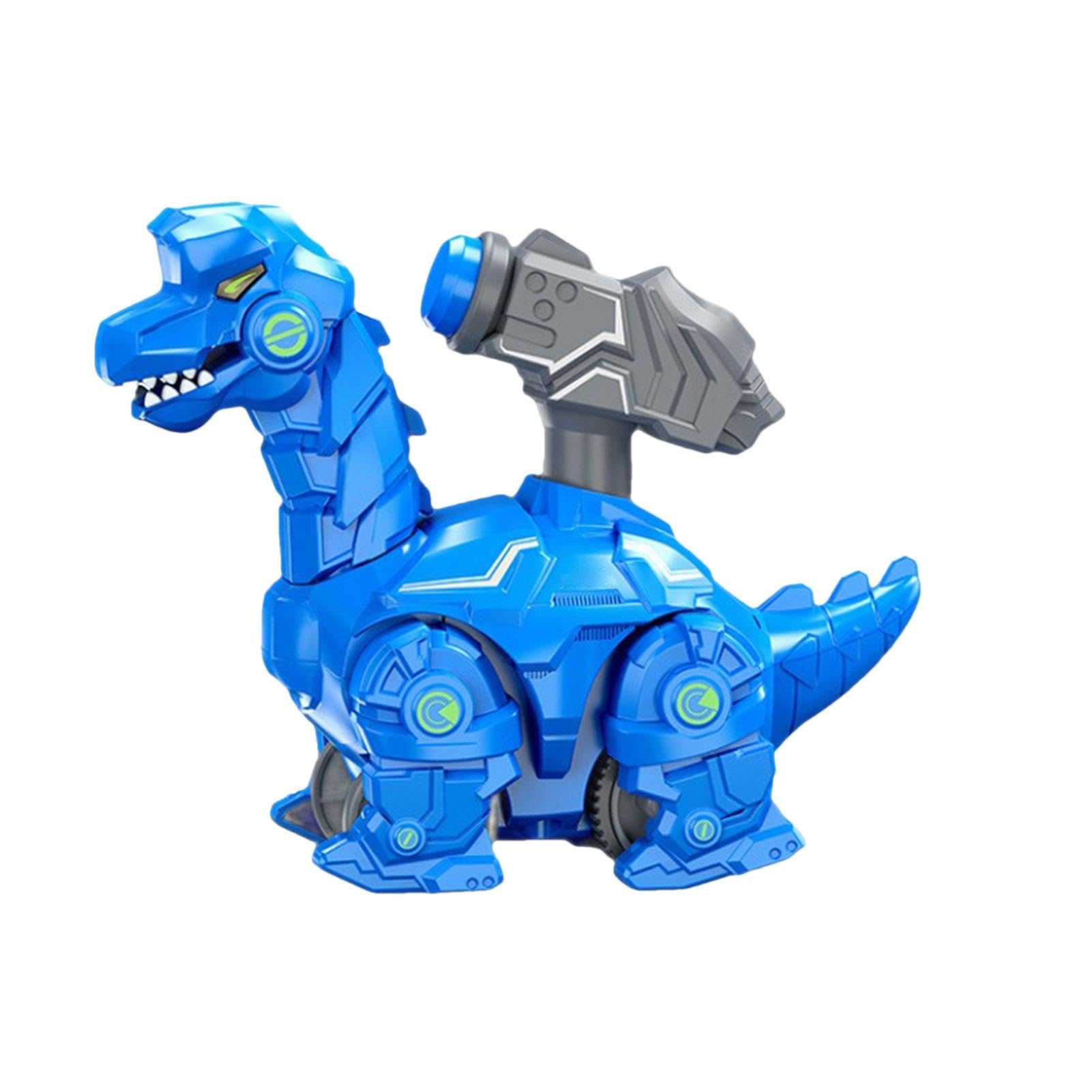 Sirseon Press and Go Dinosaur Toy - Animated Cartoon Vehicle, Cute & Portable Fine Motor Skills Educational Toy for Kids - Perfect for Playtime, Travel & Learning Activities