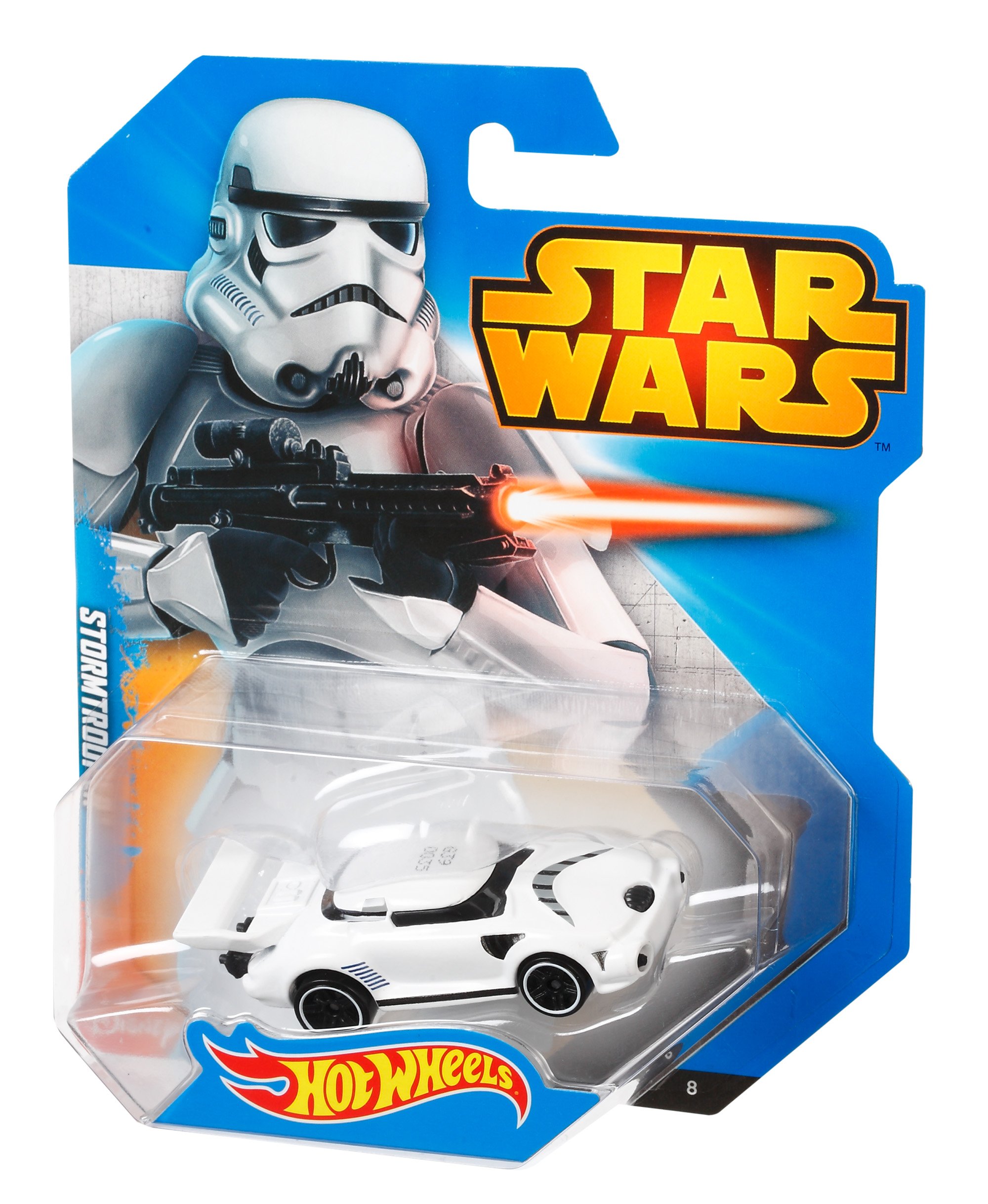 Hot Wheels Star Wars Storm Trooper Die-Cast Character Car - Collectible Toy Vehicle for Kids & Adults - Perfect for Display, Play & Star Wars Themed Parties