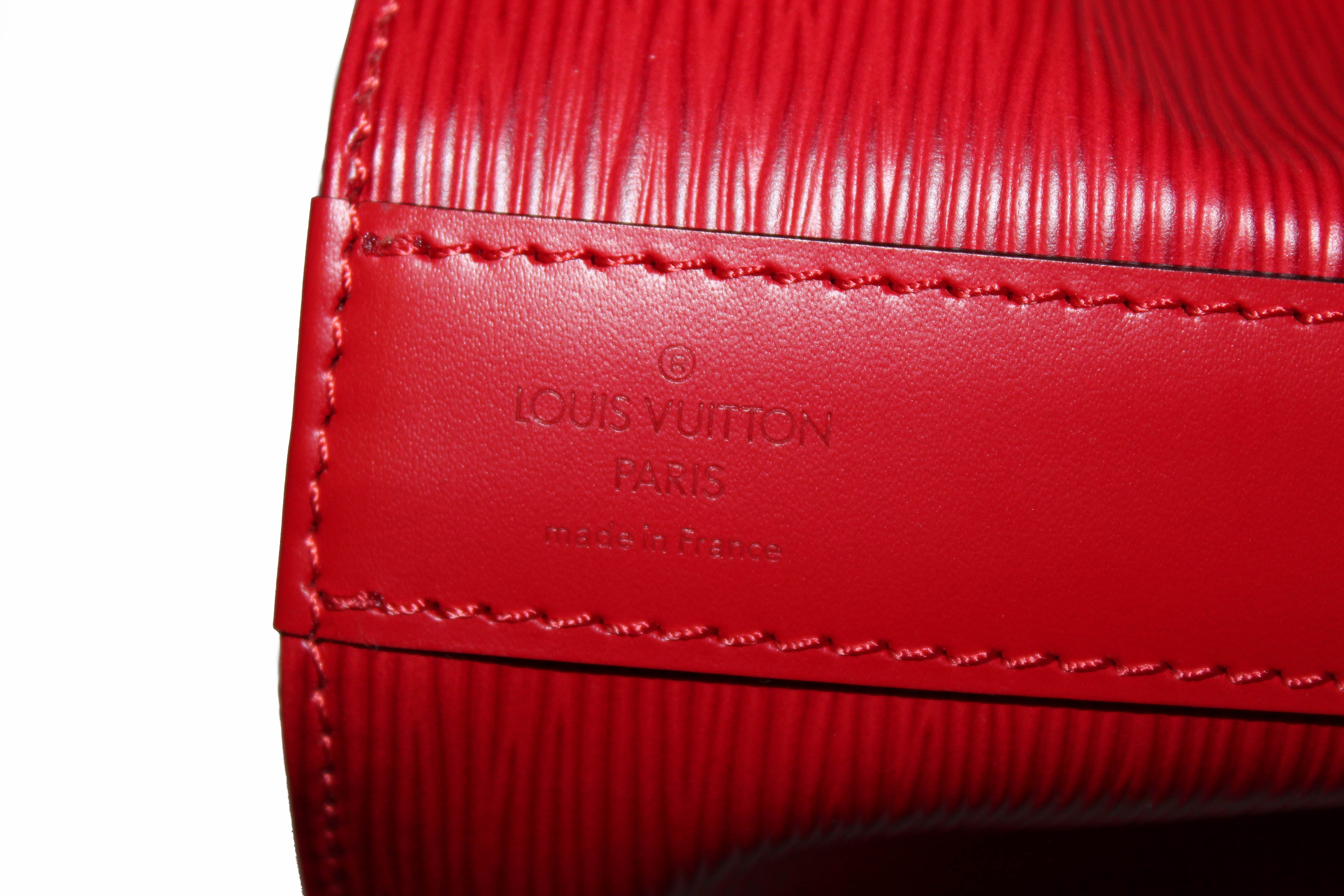 Authentic Louis Vuitton Red Epi Leather Shoulder Bag PM - Luxury Women's Handbag for Work, Travel & Evening Events