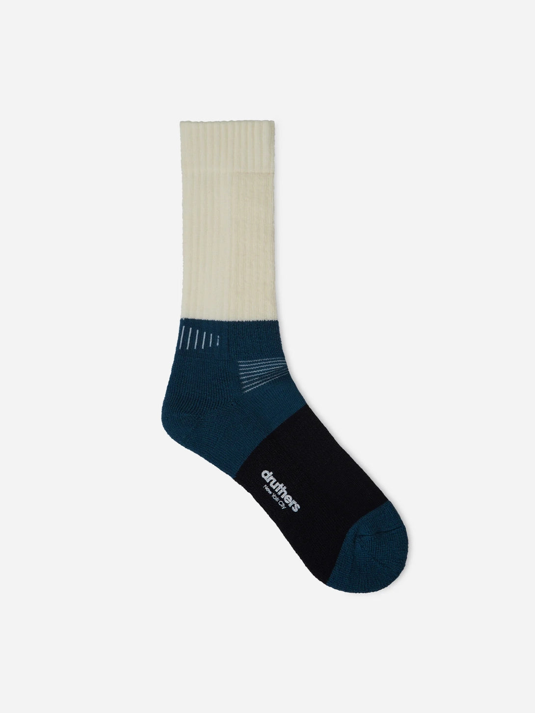 Premium Merino Wool Striped Boot Socks for Men & Women - Thermal Hiking, Skiing & Winter Outdoor Activities