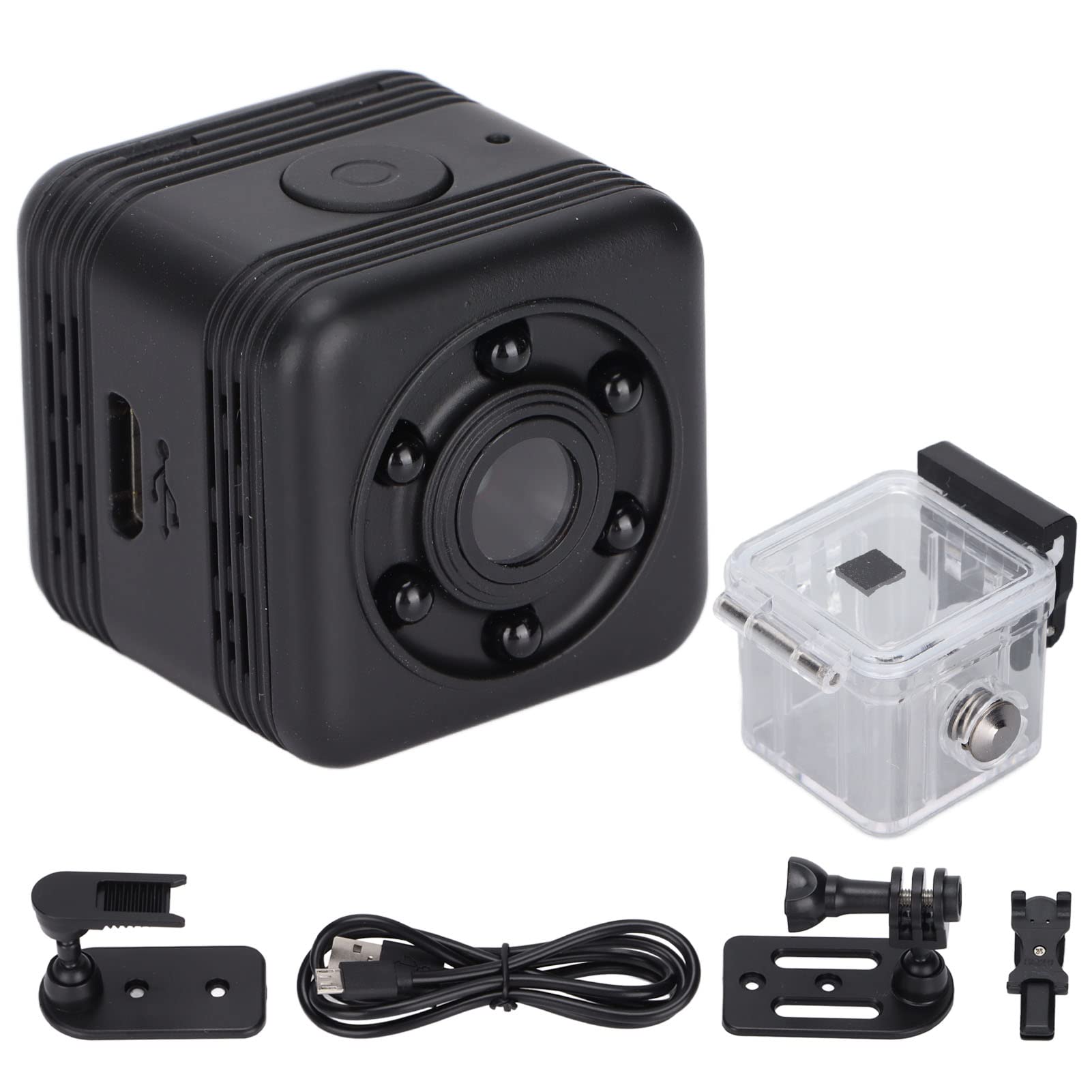 Mini Action Camera 4K Ultra HD Waterproof WiFi Sports Camcorder with Night Vision & Infrared for Vlogging, Outdoor Adventures, Cycling, Surfing, and Extreme Sports
