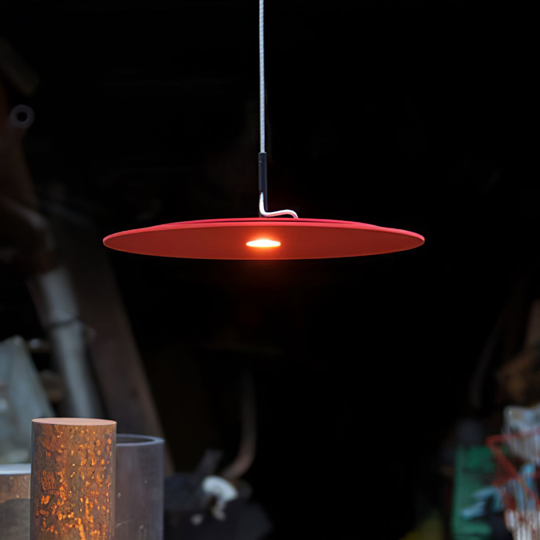 Modern Disk Pendant Lamp - Sleek Round Ceiling Light Fixture for Dining Room, Kitchen Island & Bedroom Lighting | Dimmable LED Hanging Light for Home Decor