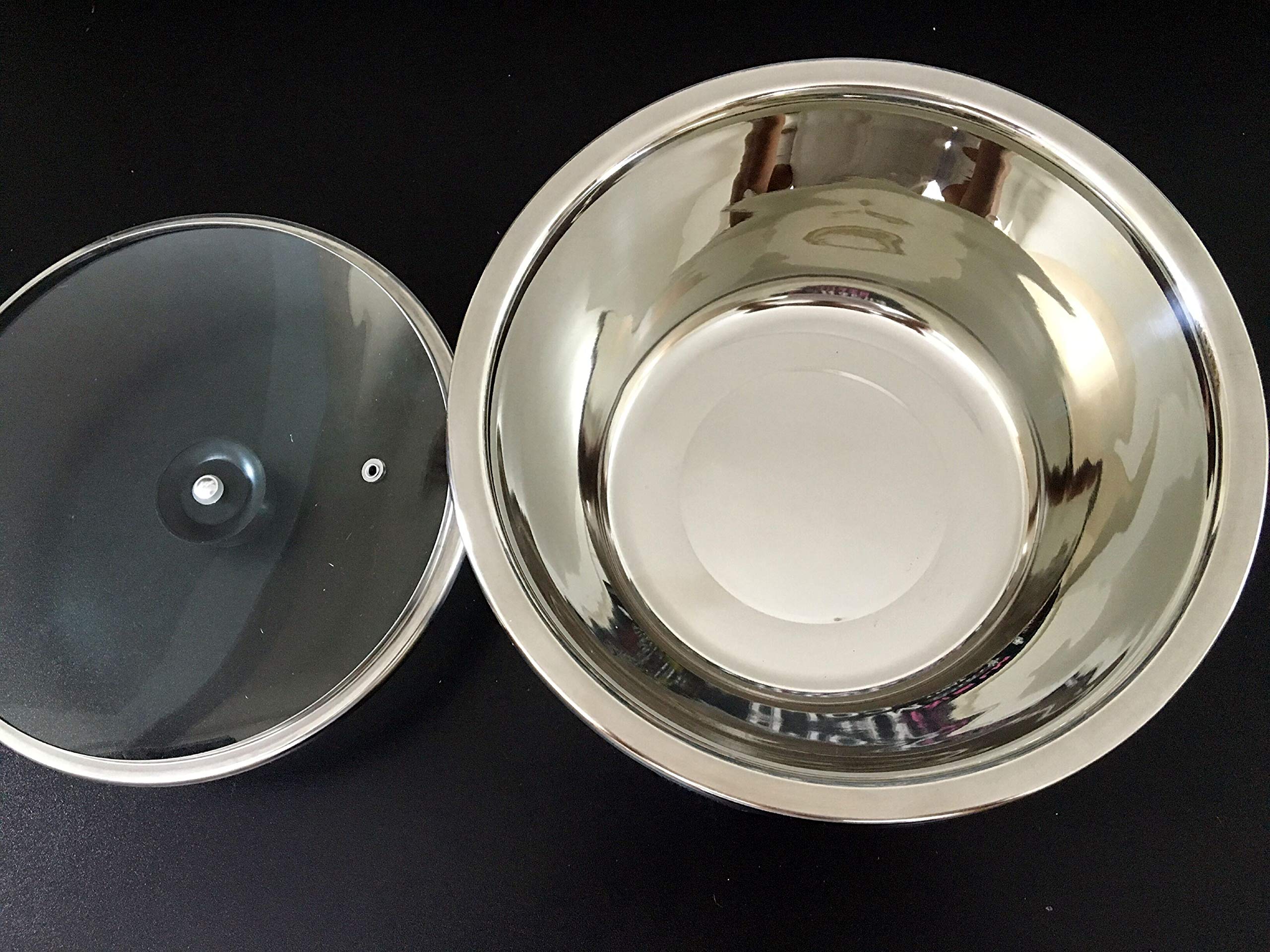 Liquid Nitrogen Bath Pot for Ice Cream Making - Molecular Gastronomy Container with Low Temperature Freezing - Perfect for DIY Desserts, Kitchen Experiments & Science Labs (Silver)