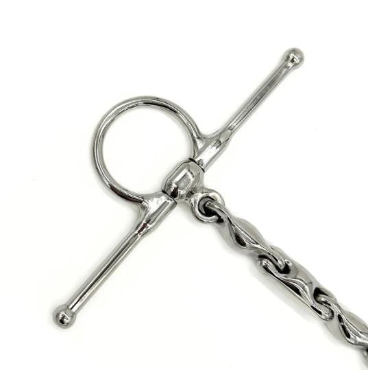 AJR Locking Waterford Full Cheek Bit - Comfortable Horse Bit for English Riding, Dressage & Jumping - Stainless Steel Equestrian Training Equipment for Better Control