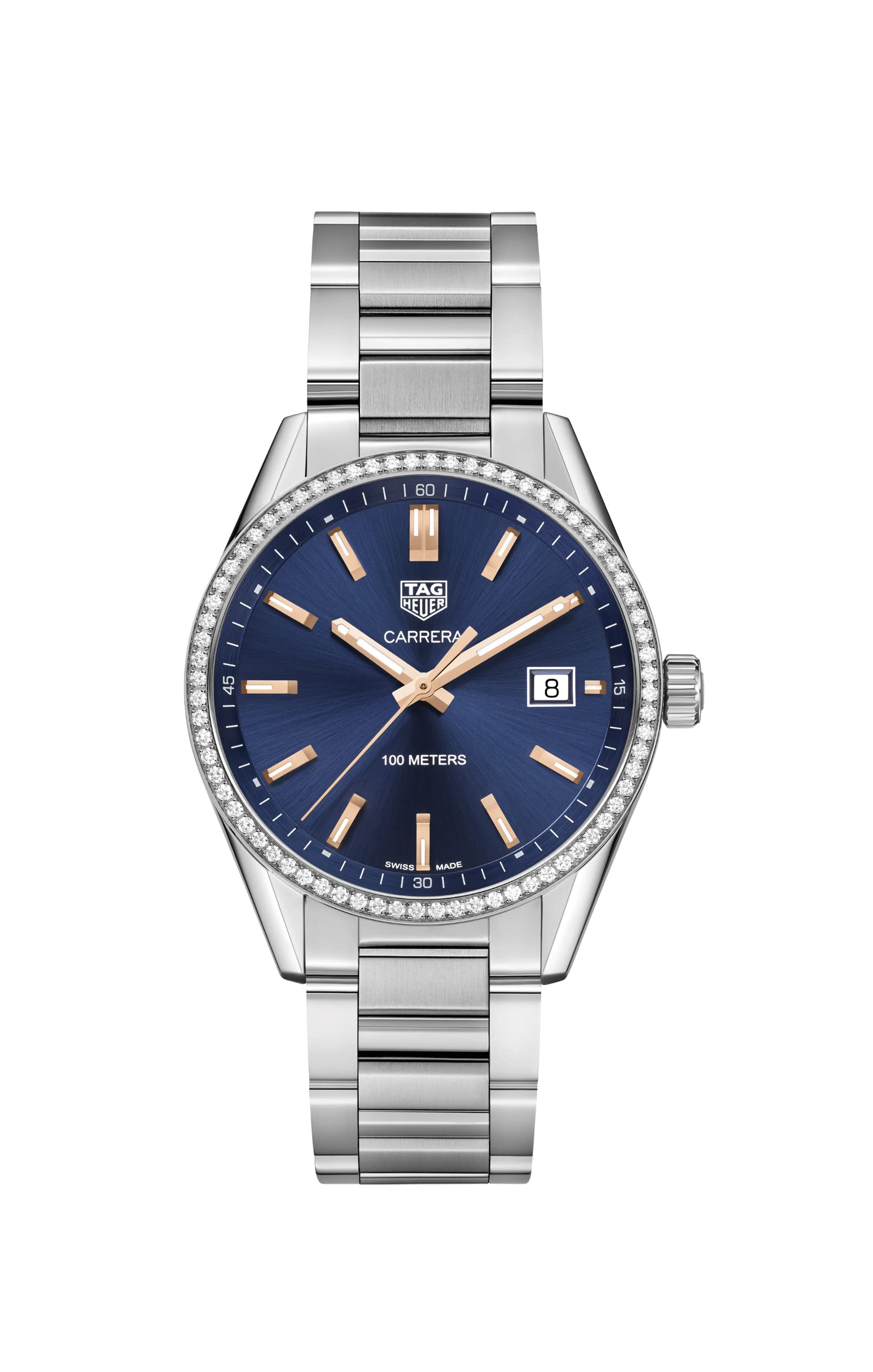 Tag Heuer Carrera Luxury Women's Watch with Blue Dial & Diamonds - Model WAR1114.BA0601 | Perfect for Business, Parties & Special Occasions