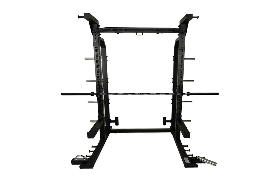 Warrior Elite 1.0 Power Rack Squat Cage for Home Gym - Heavy Duty Strength Training Equipment for Weightlifting & CrossFit - Perfect for Garage Gym & Personal Fitness Studio