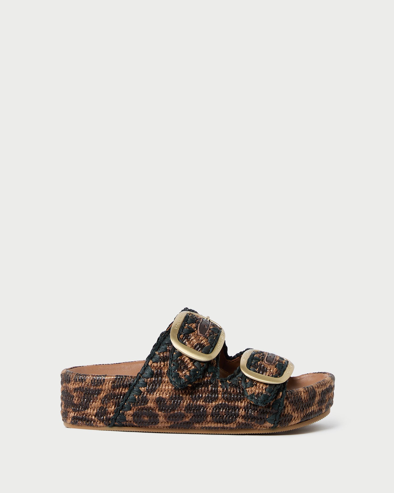 Theo Leopard Print Two Band Comfortable Sandals for Women - Perfect for Beach, Vacation & Summer Outfits