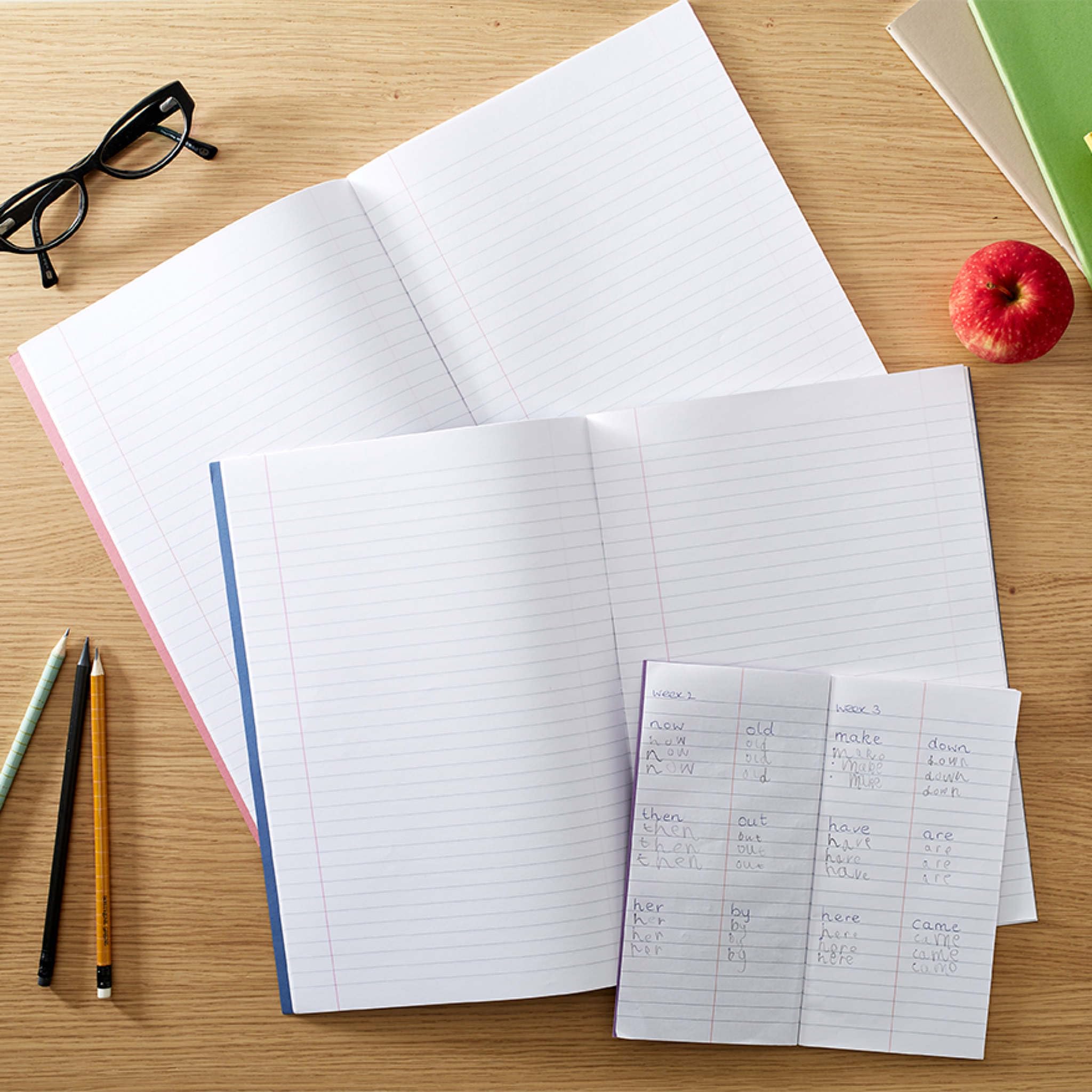 Rhino A4 Notebook 10 Pack - 64 Page 8mm Lined for Office & School Use