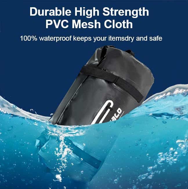 Waterproof Duffle Bag 40L 60L 80L - Heavy Duty Roll-top Dry Bag for Travel, Kayaking, Rafting, Boating, Fishing & Camping | Ideal for Outdoor Adventures & Water Sports Gear Storage