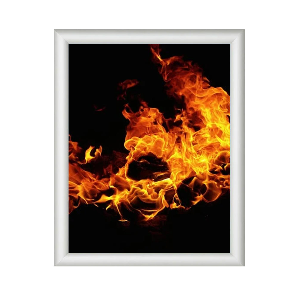 Fireproof 8.5x11 Snap Frame - 1 Inch Silver Aluminum Sign Holder for Menu Boards, Safety Signs & Office Displays - Heat Resistant & Durable