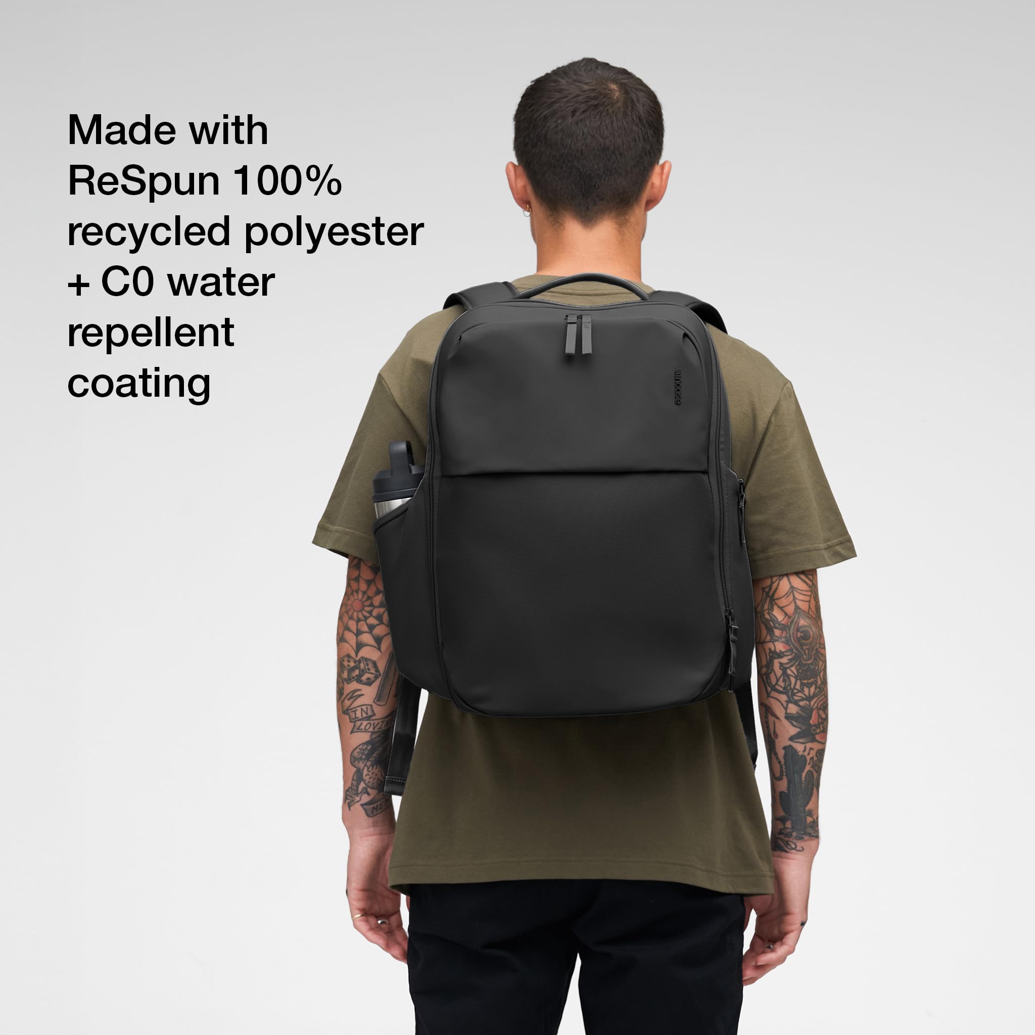 Incase A.R.C. Daypack - Lightweight 16 Inch Laptop Backpack for MacBook & iPad, Durable Tech Bag with Versatile Carry On Design (Black) - Perfect for Work, Travel & Daily Commute