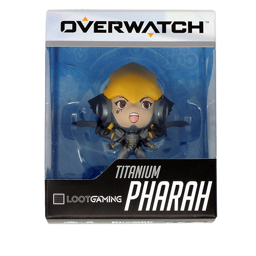 Overwatch Titanium Pharah Collectible Figure - Cute But Deadly Series [Loot Crate Exclusive] | Perfect for Gaming Room Decor, Collector's Display & Overwatch Fan Gifts
