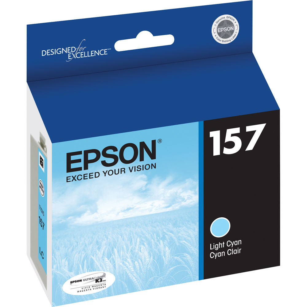 Epson T157520 R3000 Light Cyan Ink Cartridge (157) - High-Quality Replacement for Photo Printing & Graphic Design