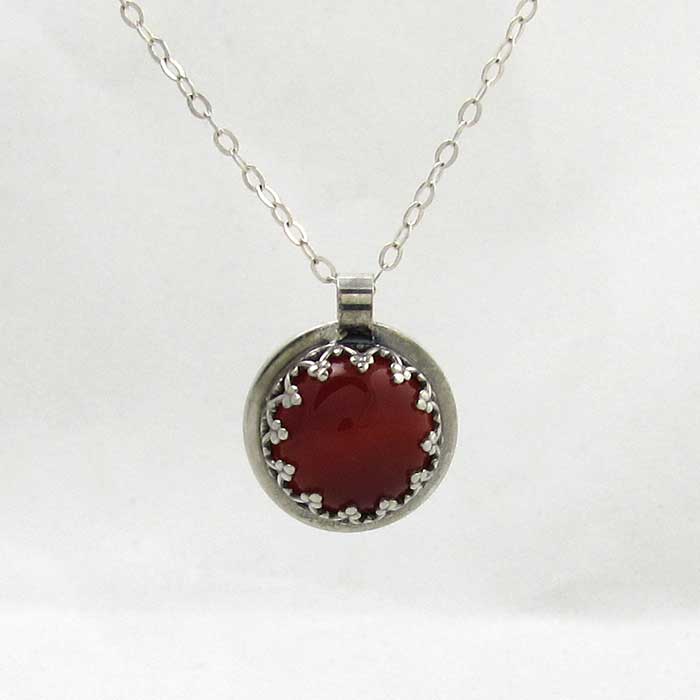 Natural Carnelian Eye Pendant Necklace for Women - Healing Stone Jewelry for Protection & Good Luck - Perfect for Meditation, Spiritual Gifts & Boho Fashion