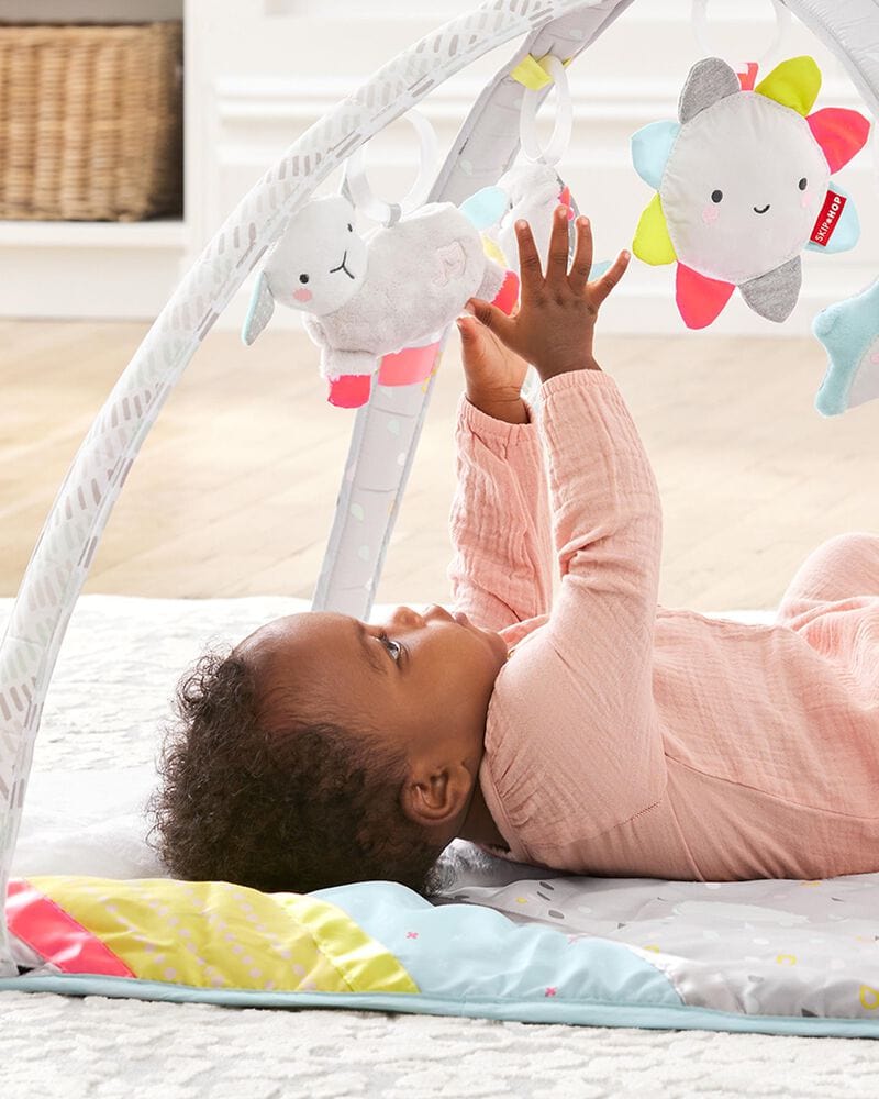 Skip Hop Silver Lining Cloud Activity Gym - Baby Play Mat with Hanging Toys for Tummy Time & Early Development - Perfect for Nursery, Daycare & Travel