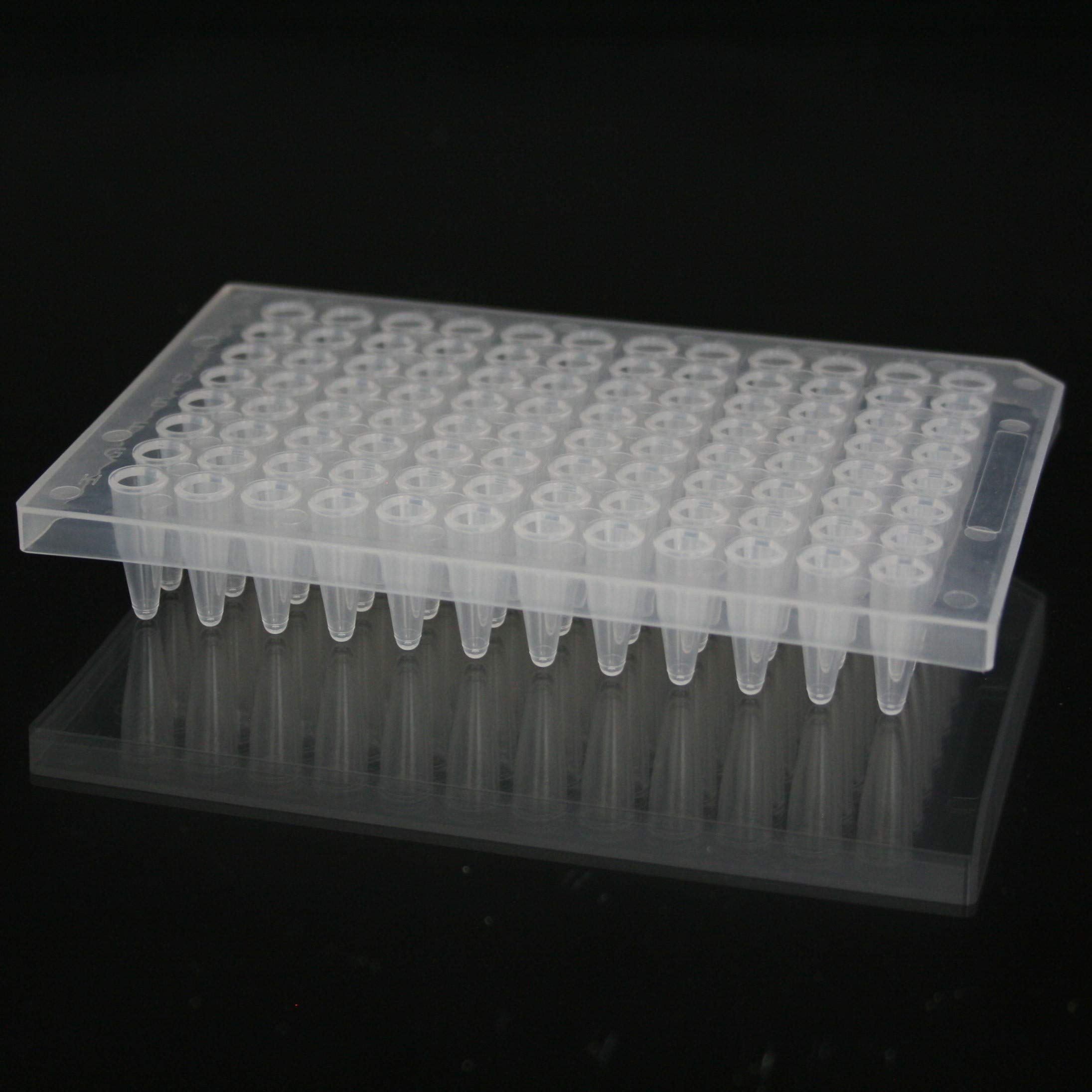 0.2ml Gunster 96-Well PCR Plates for qPCR (Semi-Skirted), 50/Box - Ideal for High-Throughput PCR Experiments in Molecular Biology Labs
