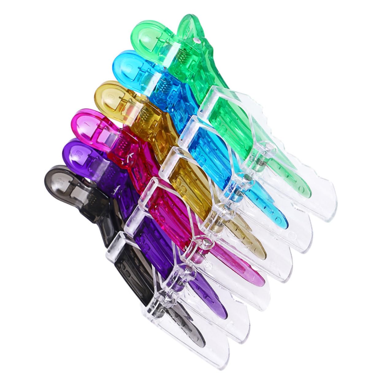 Beavorty 2 Sets DIY Hair Stylist Accessories - 12pcs Traceless Salon Alligator Clips & Barrette Clips for Women | Perfect for Hair Styling, Salon Use & Home Hairdressing