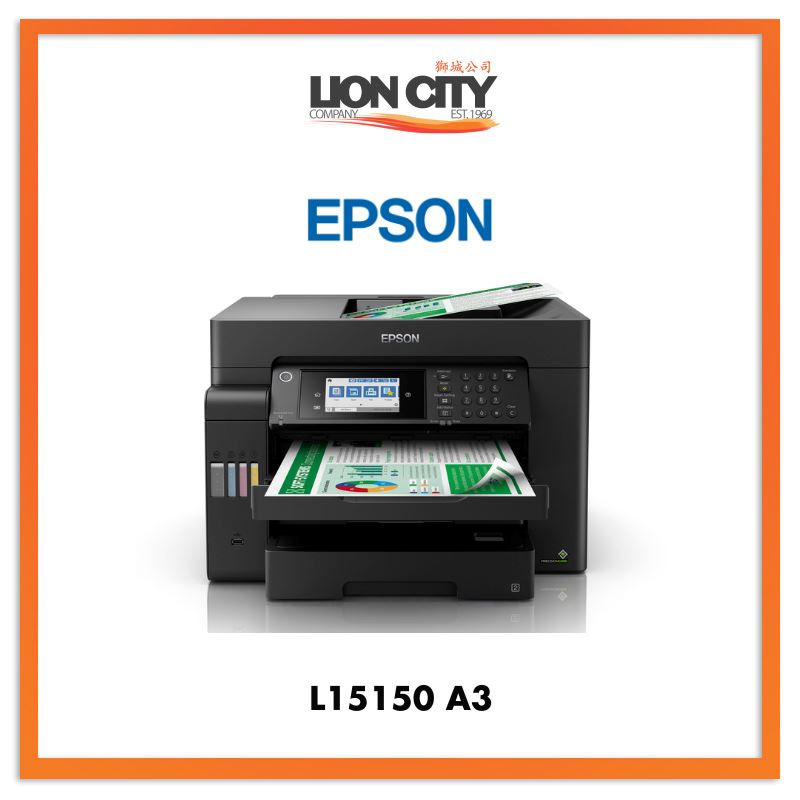 Epson EcoTank L15150 Wireless A3 All-in-One Ink Tank Printer with Duplex Printing - Ideal for Home Office, Small Business & High-Volume Printing Needs