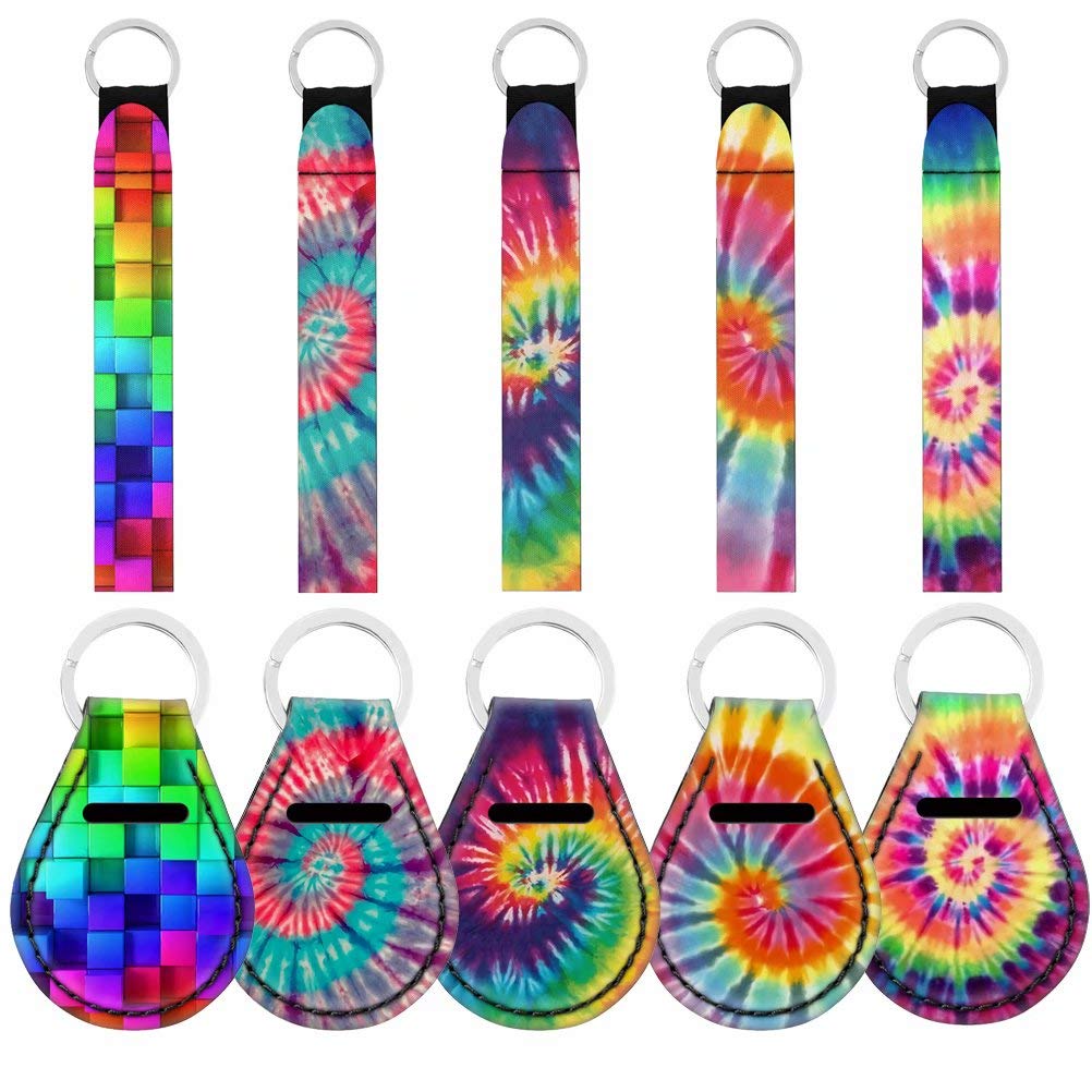 Colorful Car Key Lanyards - 10-Pack Durable Wrist Straps for Keys, Wallet & ID Badge - Men & Women