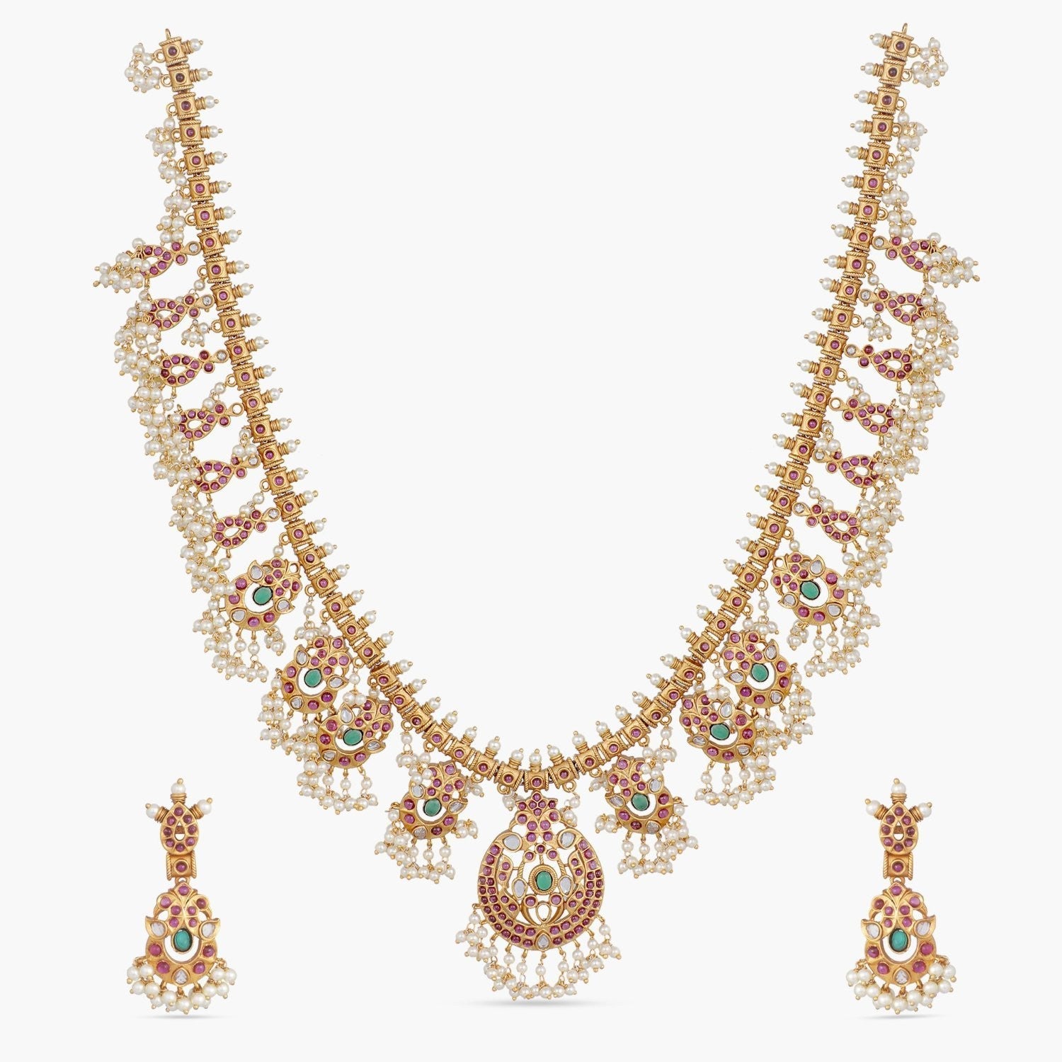 Vintage Rani Long Necklace Set - Elegant Boho Jewelry for Women | Perfect for Weddings, Parties & Special Occasions