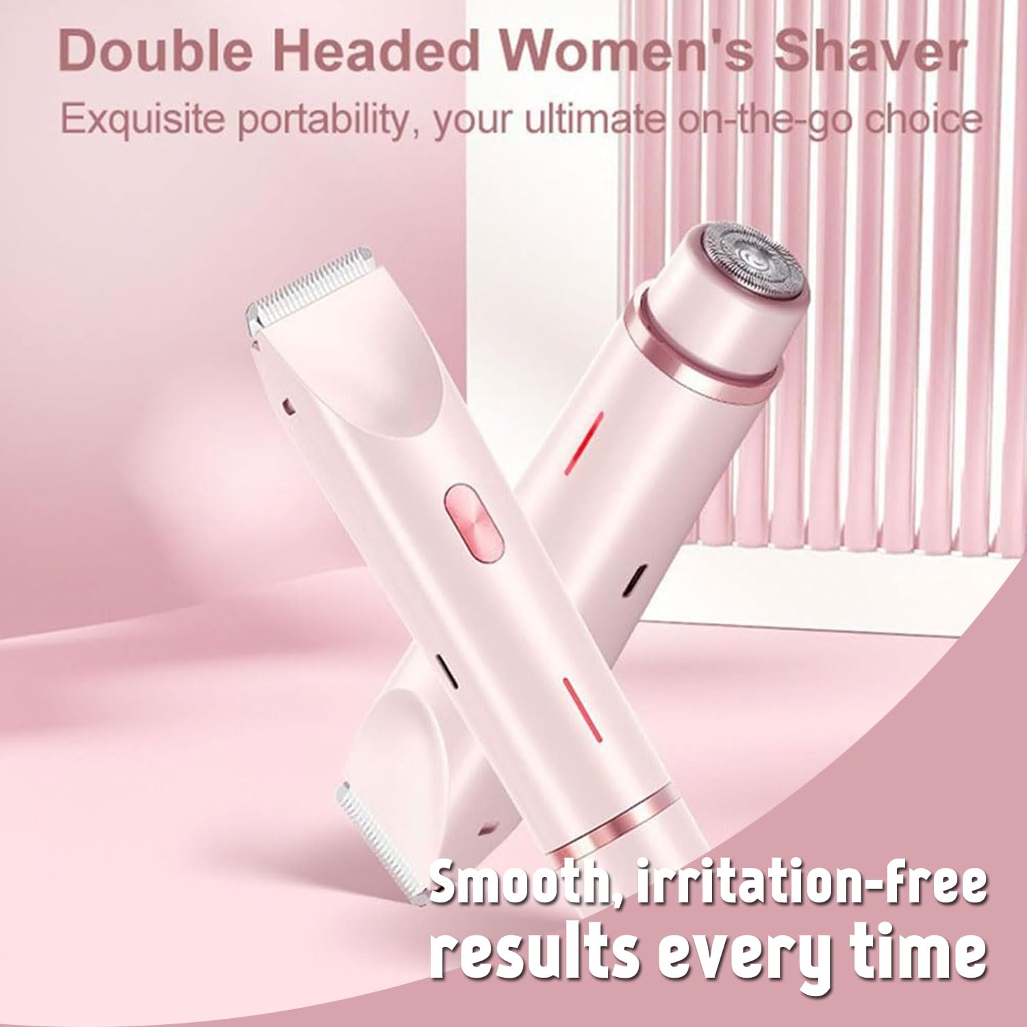 2025 Upgraded Pink Galaxy 2-in-1 Electric Razor for Women - Waterproof Bikini Trimmer & Lady Shaver with Comfort Design (Blue) | Perfect for Travel, Gym & Sensitive Skin Care