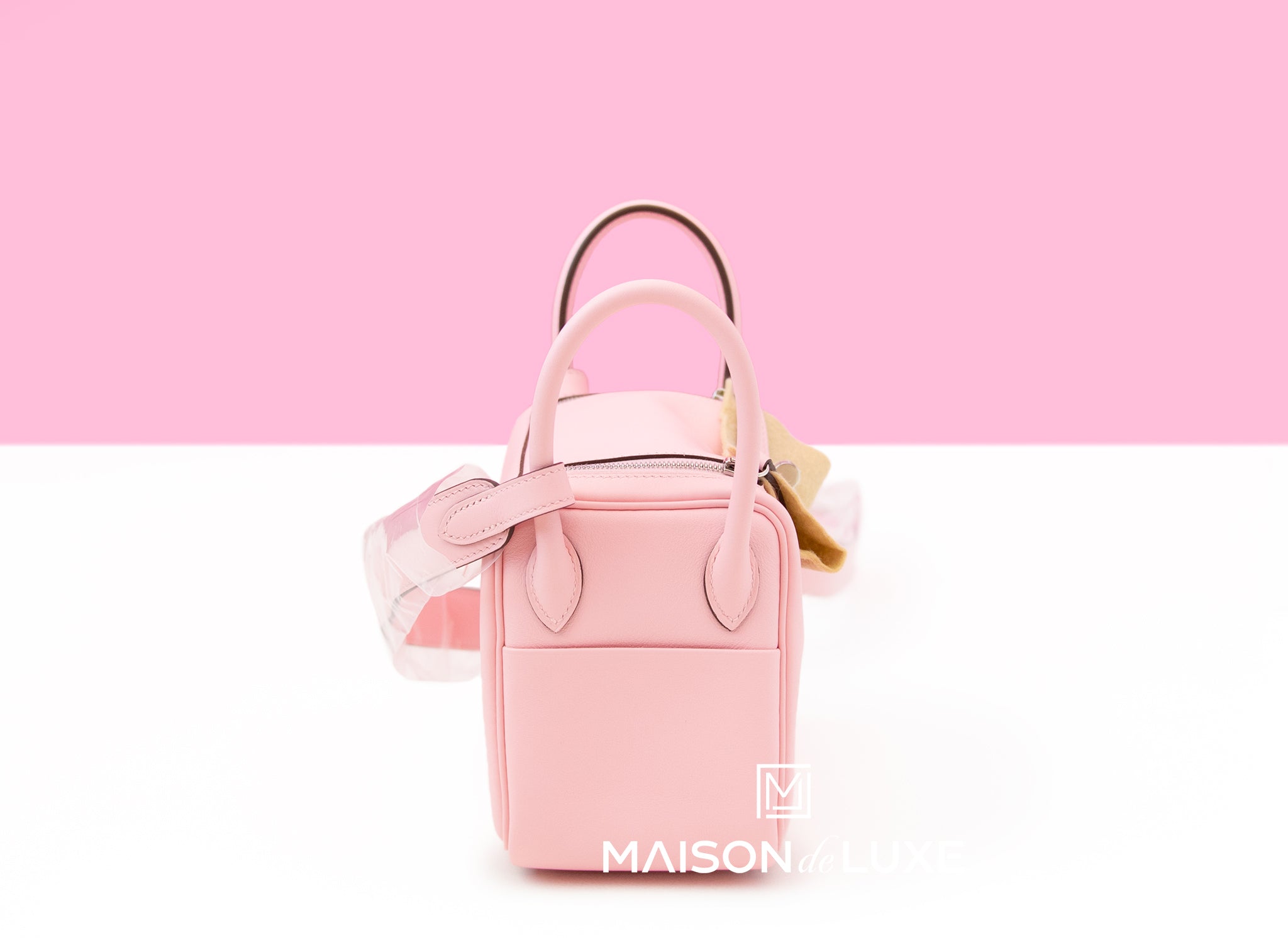 Hermes Mini Lindy 20 Handbag in Rose Sakura Swift Leather with Palladium Hardware - Perfect for Everyday Use, Date Nights & Special Occasions