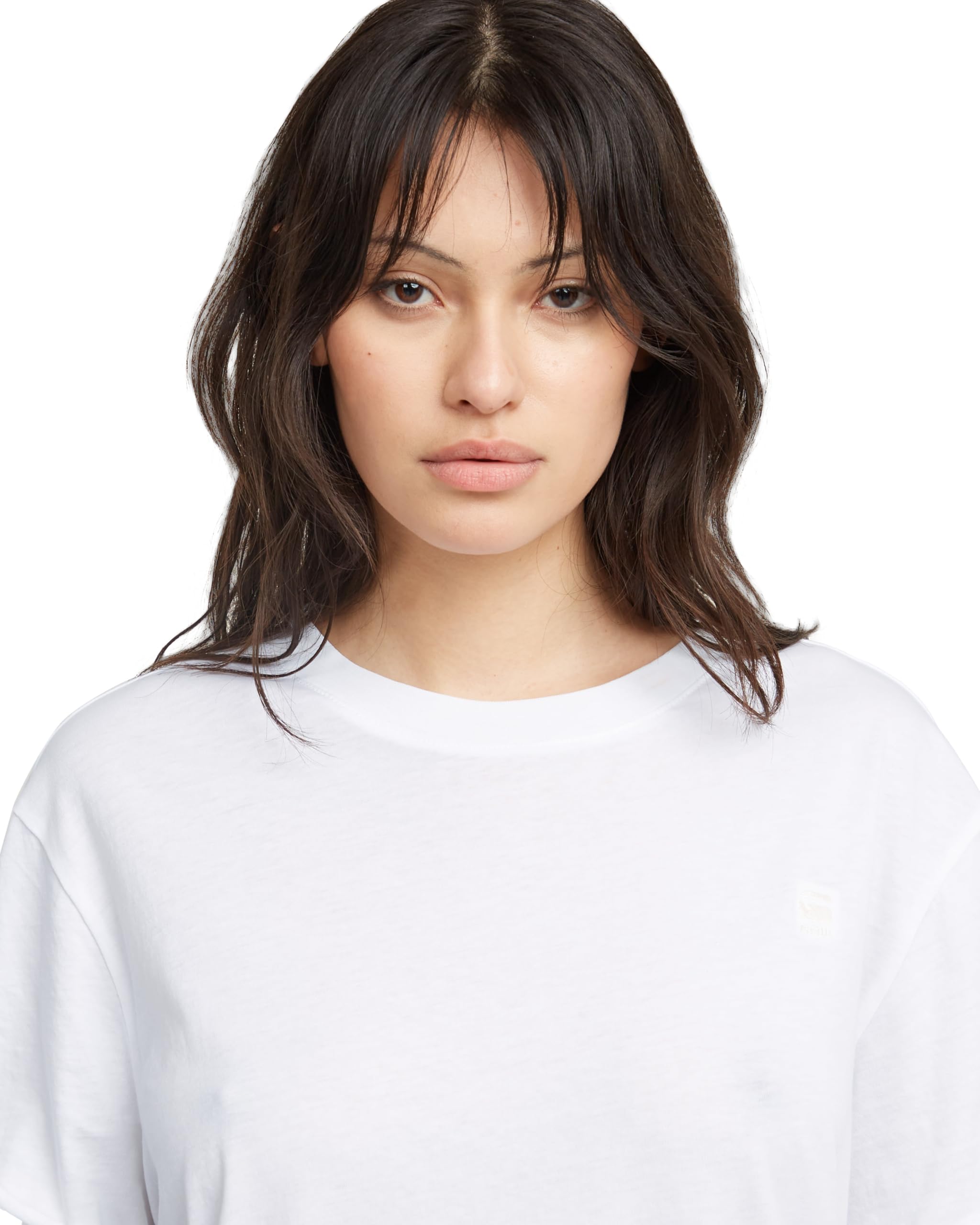 G-Star Raw Women's Lash Fem Loose Fit T-Shirt - XX-Large White Cotton Casual Tee for Everyday Wear, Street Style & Layering