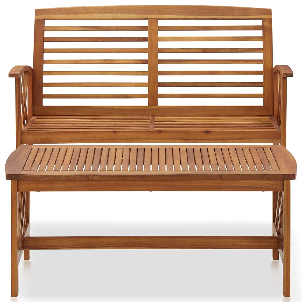 2-Piece Acacia Wood Garden Lounge Set - Durable Outdoor Patio Furniture for Backyard, Deck & Poolside Relaxation