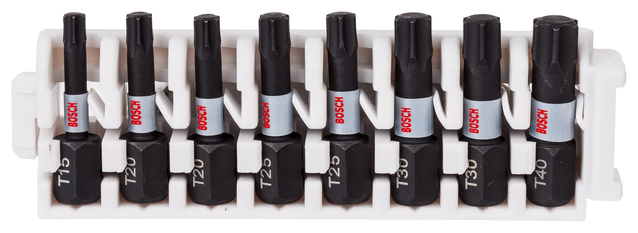 Bosch 8X PRO Torx Impact Bit Set (170 x 70 mm) - Professional Screwdriver Accessories for Heavy-Duty Construction, Automotive & DIY Projects