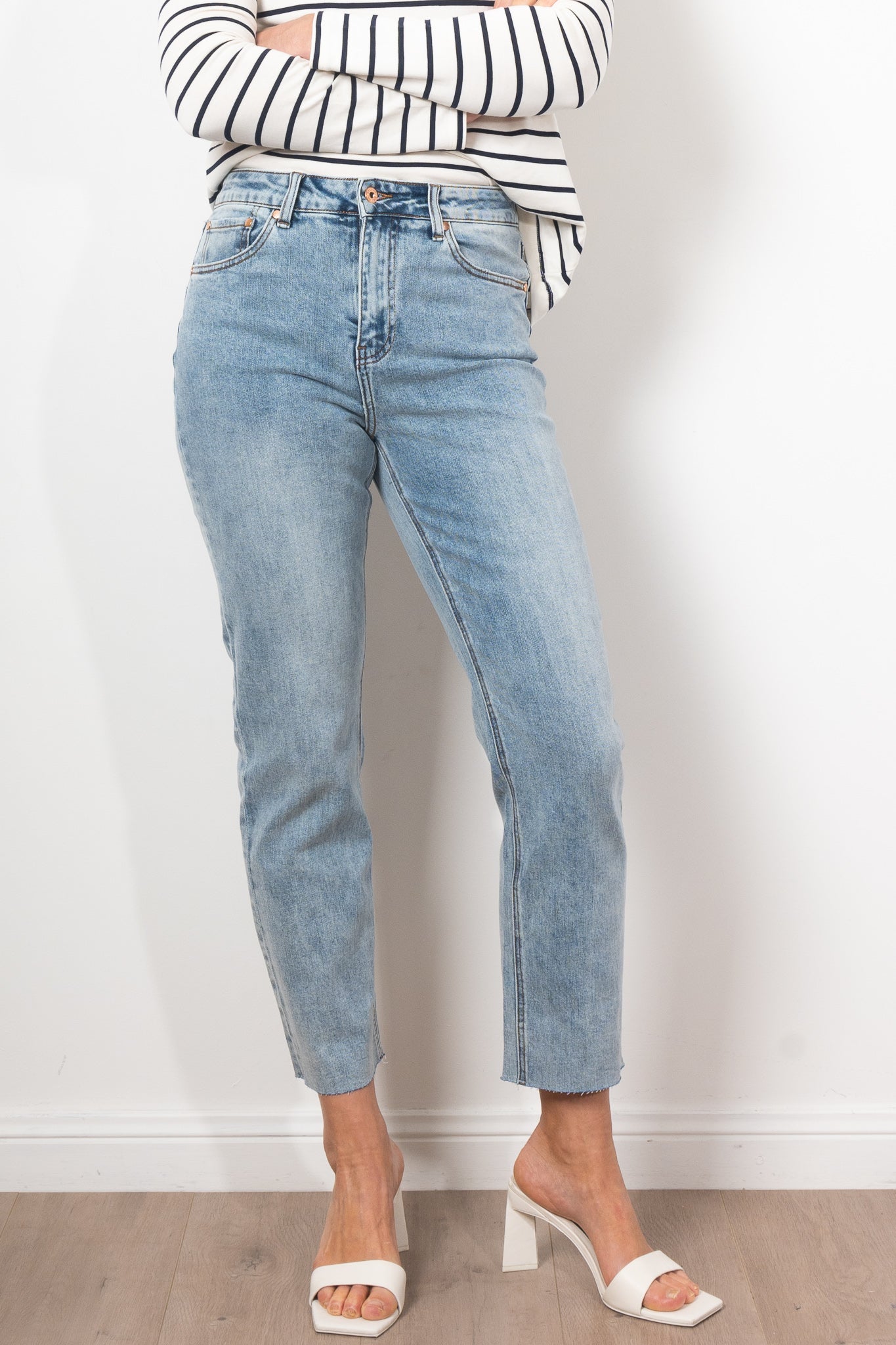 Kireina Rose Jean Sun Bleached Women's High Waist Distressed Denim Jeans - Perfect for Casual Outfits, Streetwear, and Everyday Wear