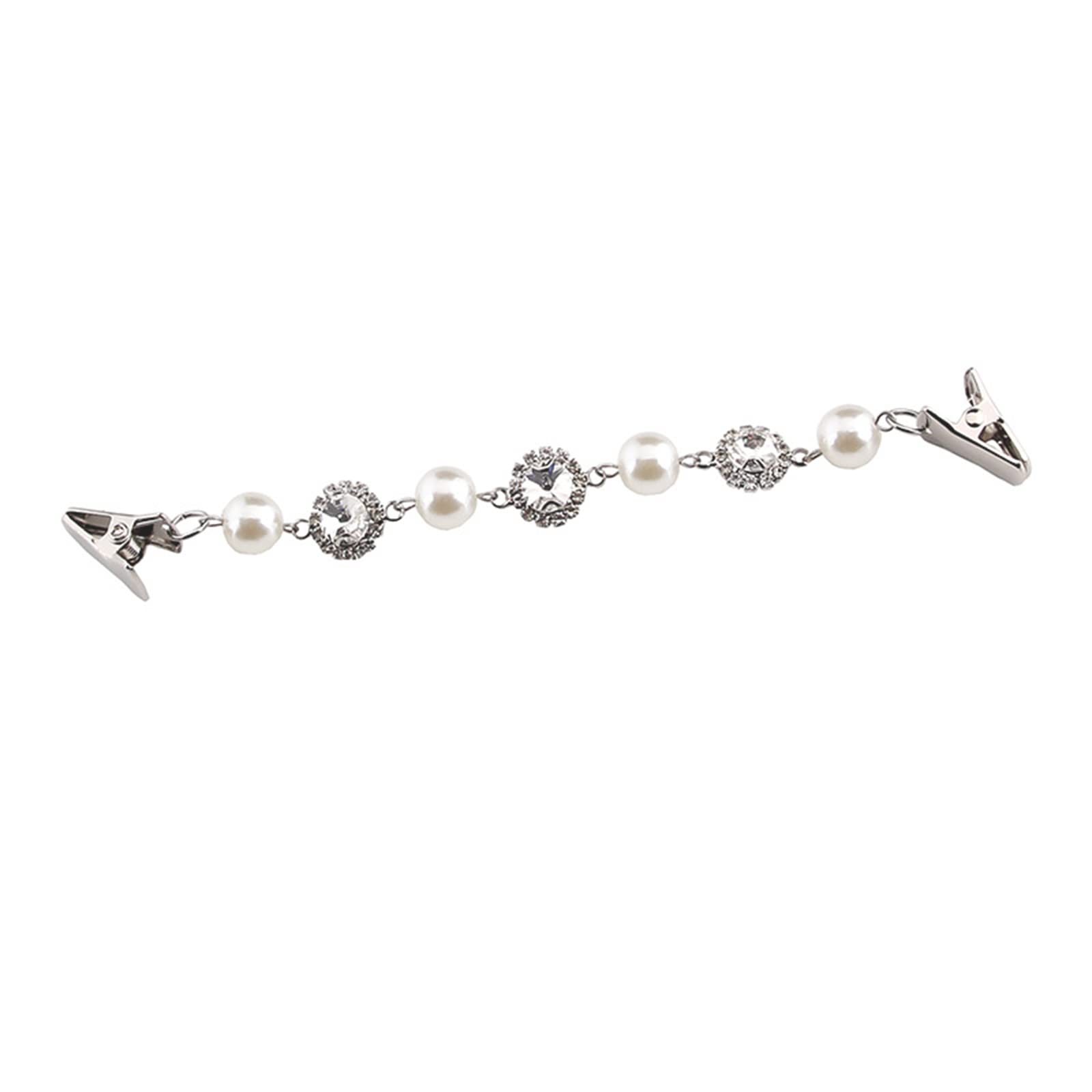 Retro Pearl & Feather Clips for Sweaters, Shawls & Gloves - Fashion Accessories