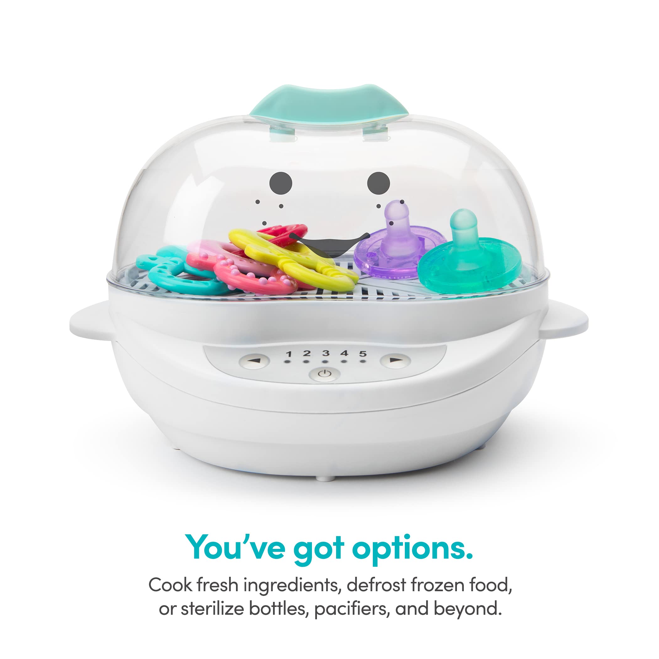 Nutribullet Baby Food Maker - 2-in-1 Steamer and Blender for Homemade Baby Food | White & Blue | Compact Size 10.63 x 7.21 x 7.56 inches | Perfect for Making Fresh Purees, Steaming Vegetables & Preparing Healthy Meals for Infants