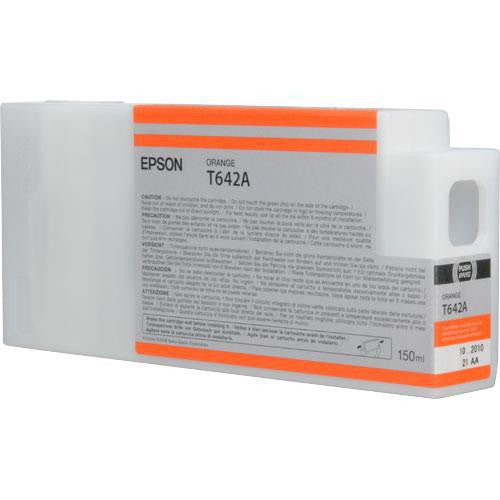 Epson T642A00 150ml Ultrachrome HDR Orange Ink Cartridge for Epson 7900/9900 Printers - High-Quality Photo Printing, Graphic Design & Fine Art Reproduction